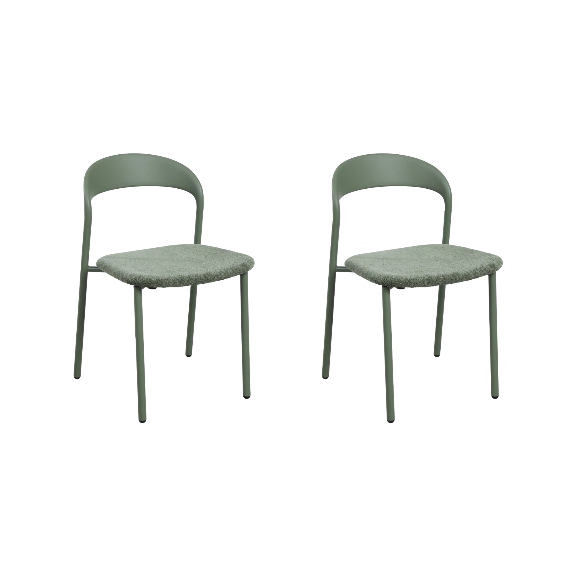 MODE Elara Dining Chairs, Green, Set of 2