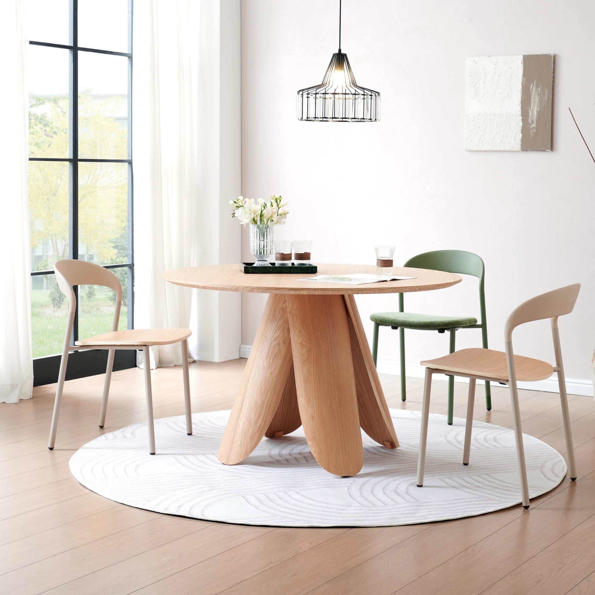 MODE Elara Dining Chairs, Green, Set of 2