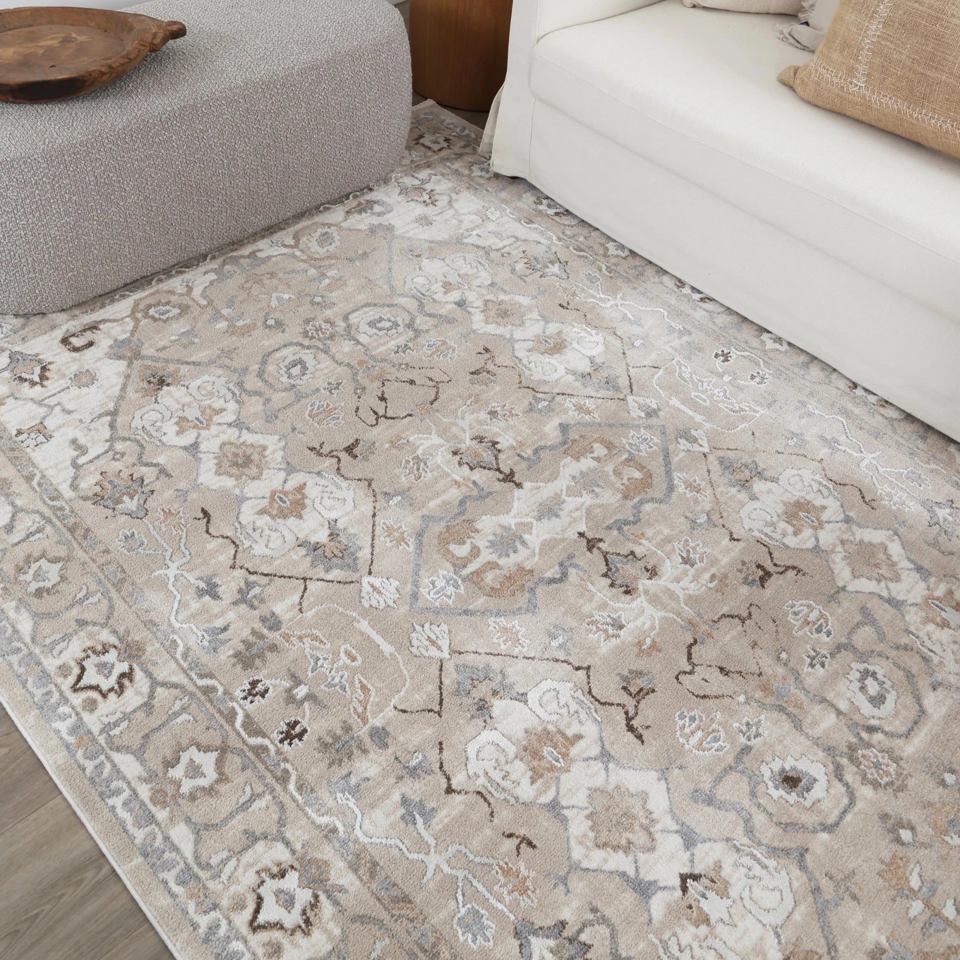 Wild Yarn Seasons Vintage Mauritius Rug, Beige