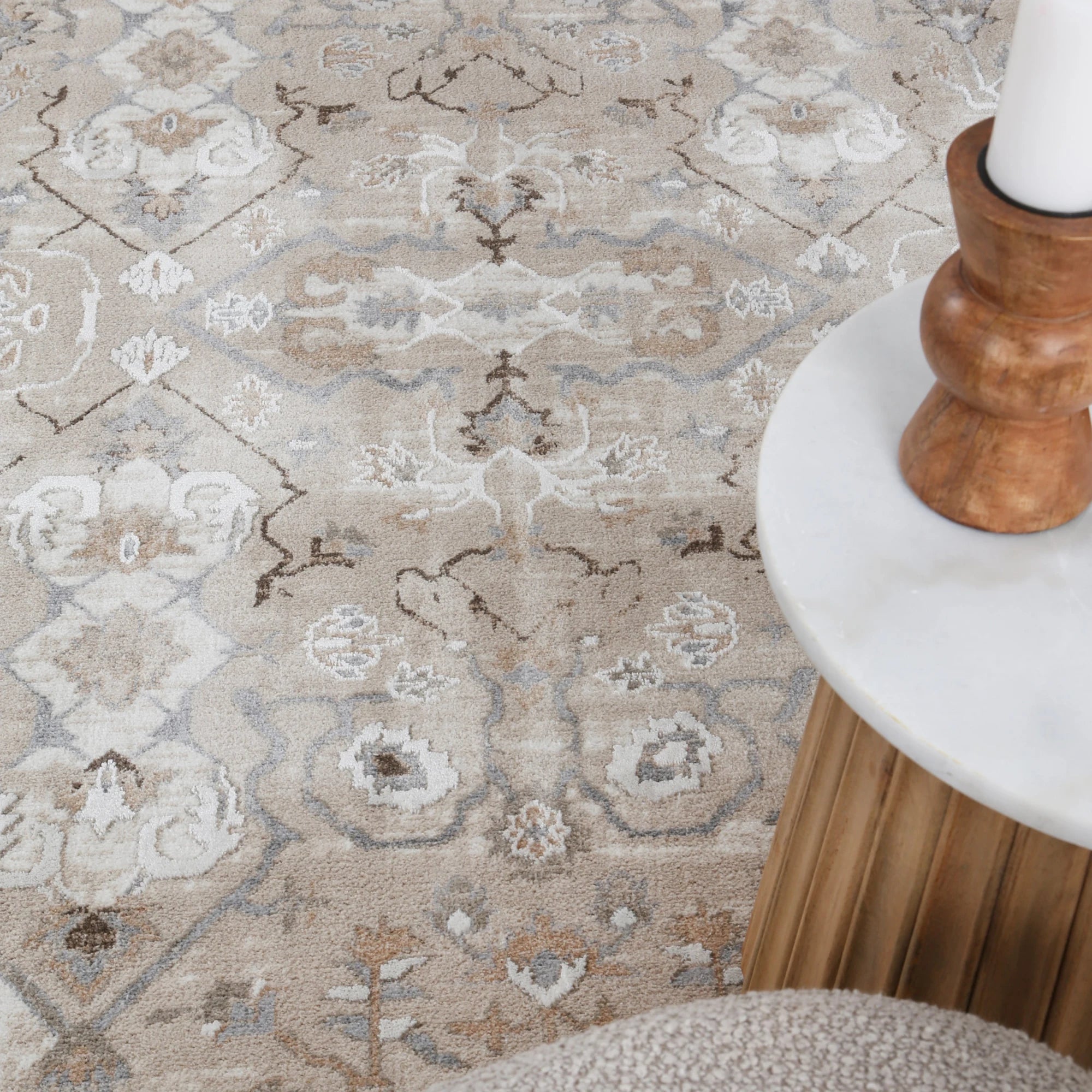 Wild Yarn Seasons Vintage Mauritius Rug, Beige