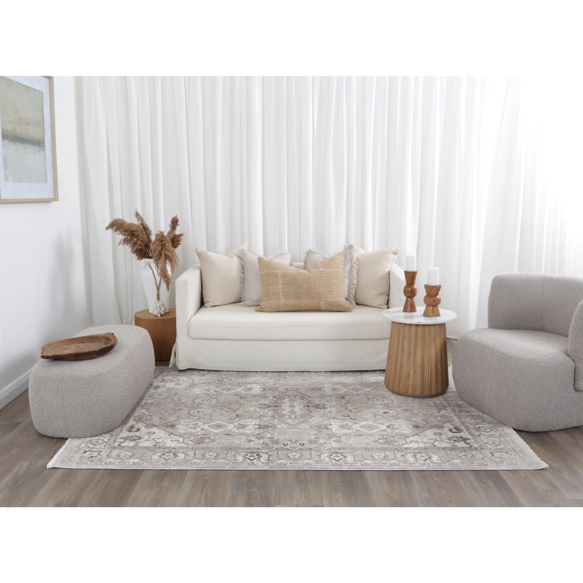 Wild Yarn Seasons Vintage Mauritius Rug, Beige
