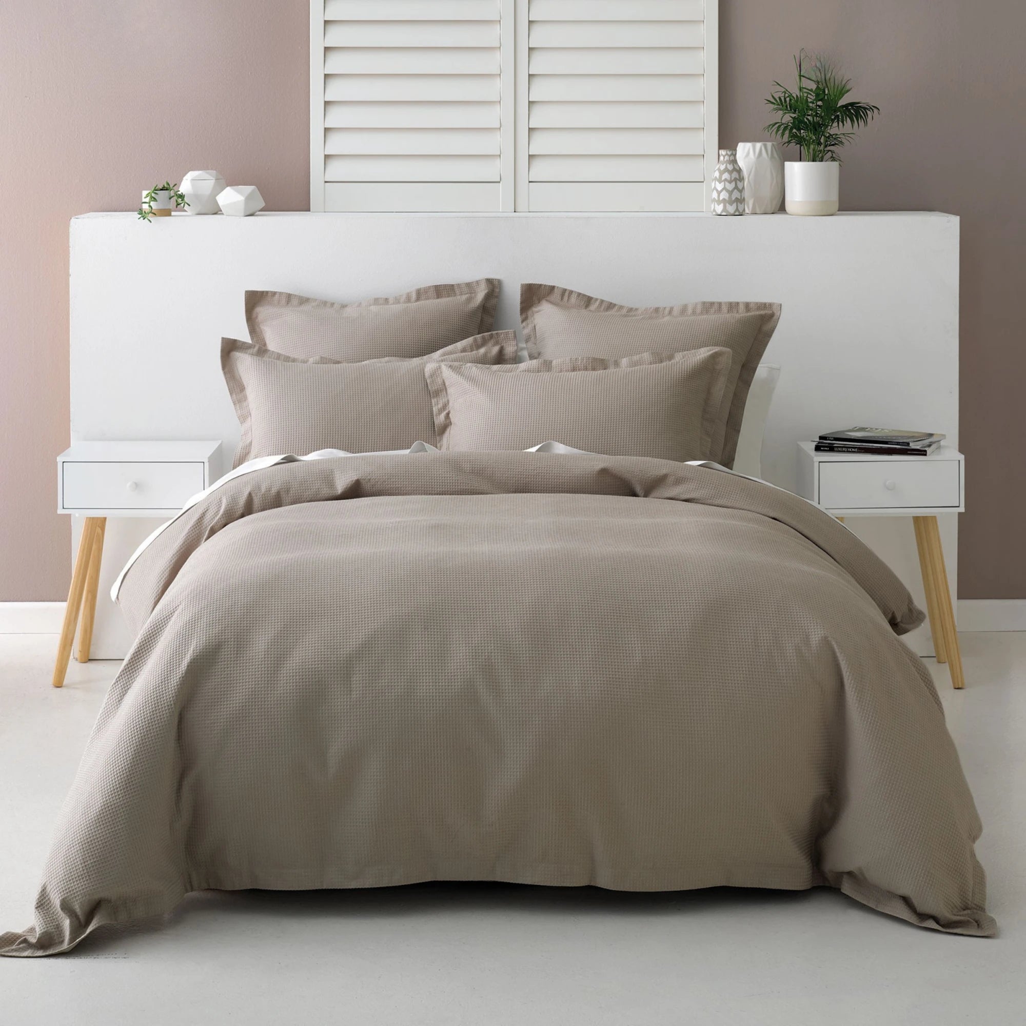 Savona Nova Duvet Cover Set, Taupe
