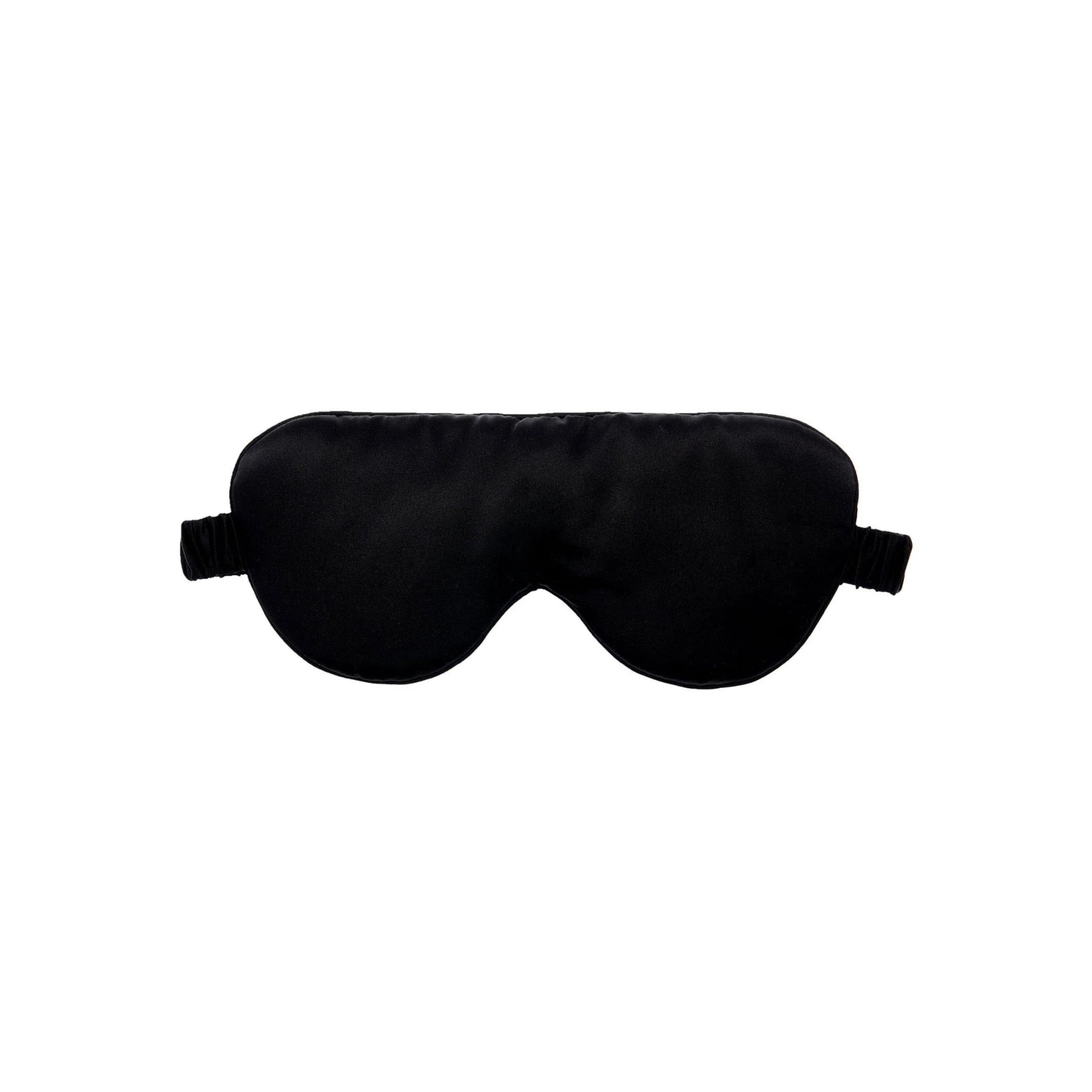 SAVONA Silk Sleep Mask, Black, One Size