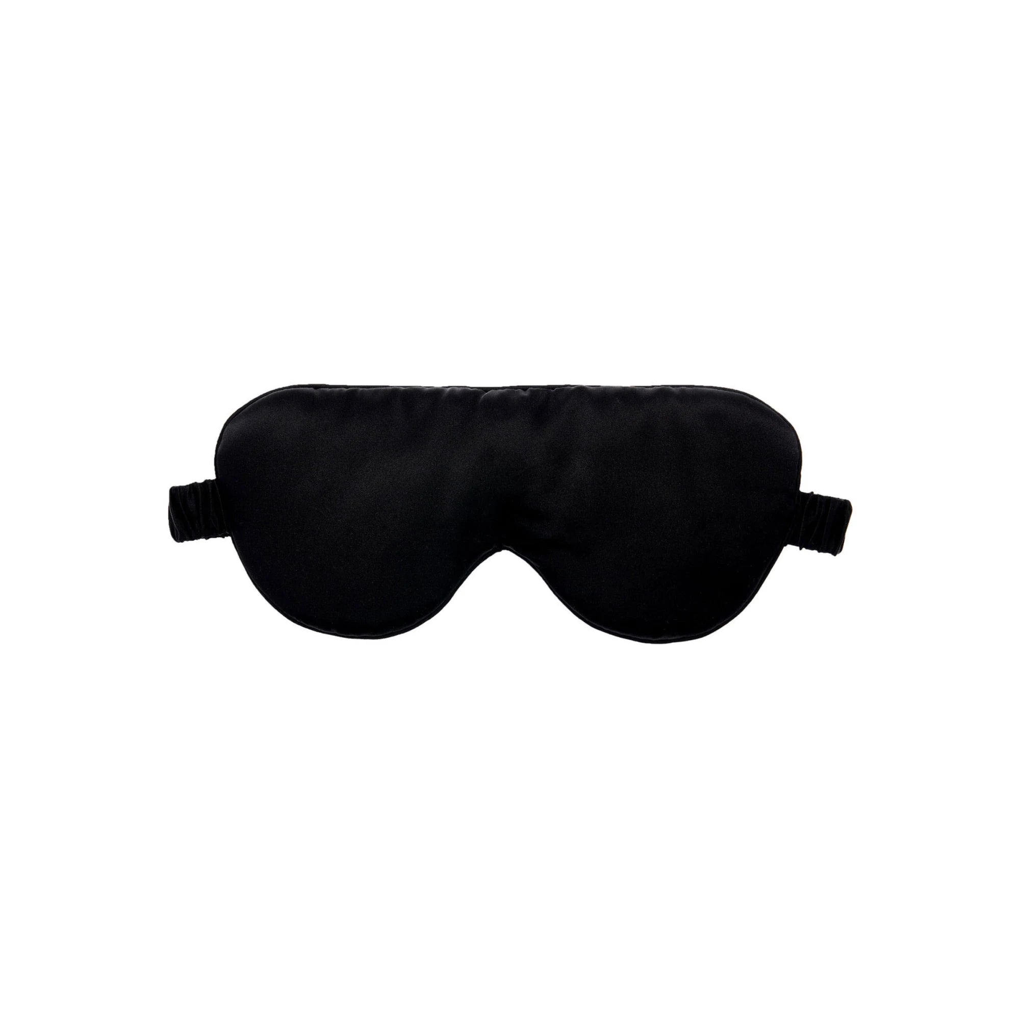 SAVONA Silk Sleep Mask, Black, One Size