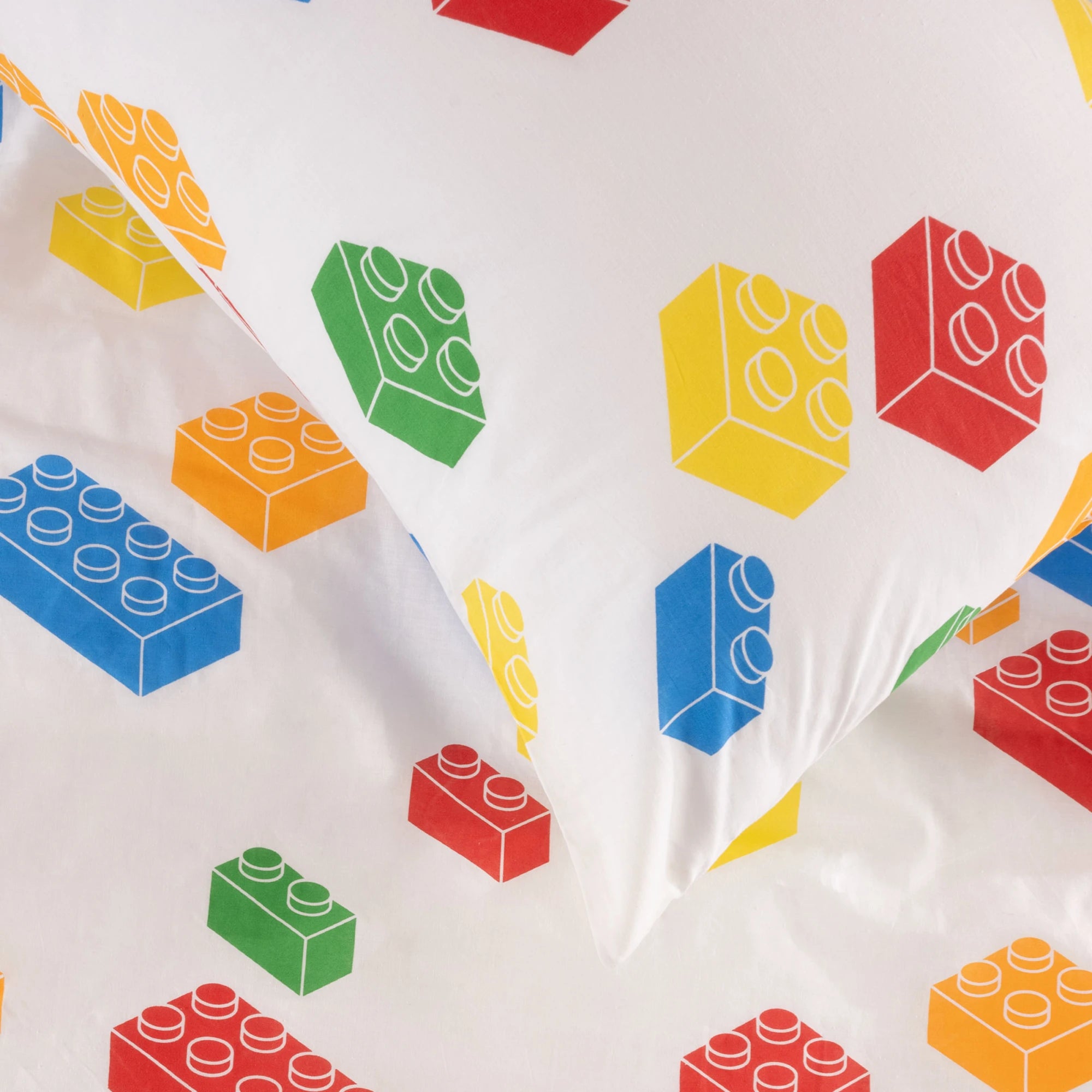 SQUIGGLES Block Party Duvet Cover Set, White, NZ Single