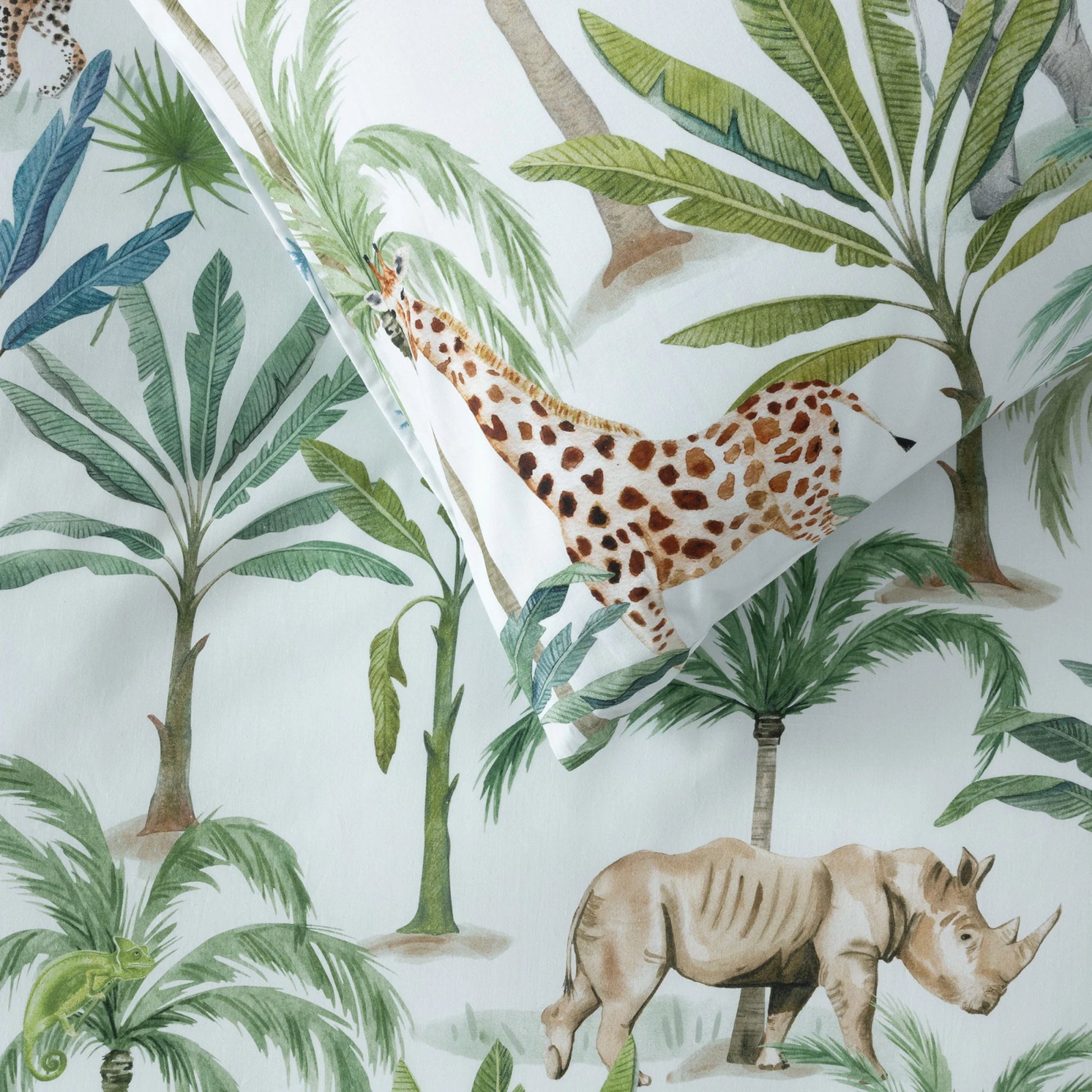 SQUIGGLES Jungle Oasis Duvet Cover Set, Multi-Colour, NZ Double
