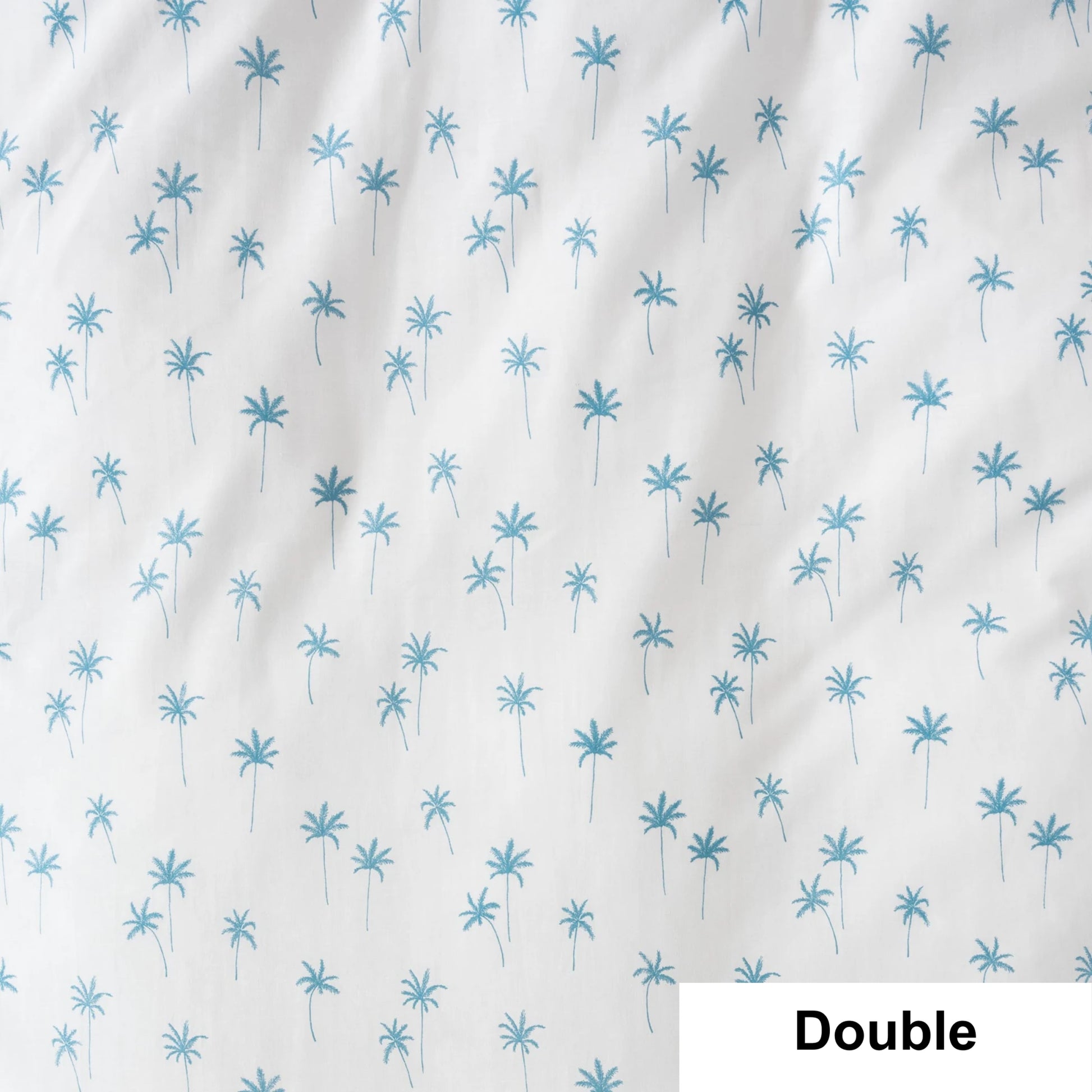 SQUIGGLES Palms Duvet Cover Set, Teal, NZ Double