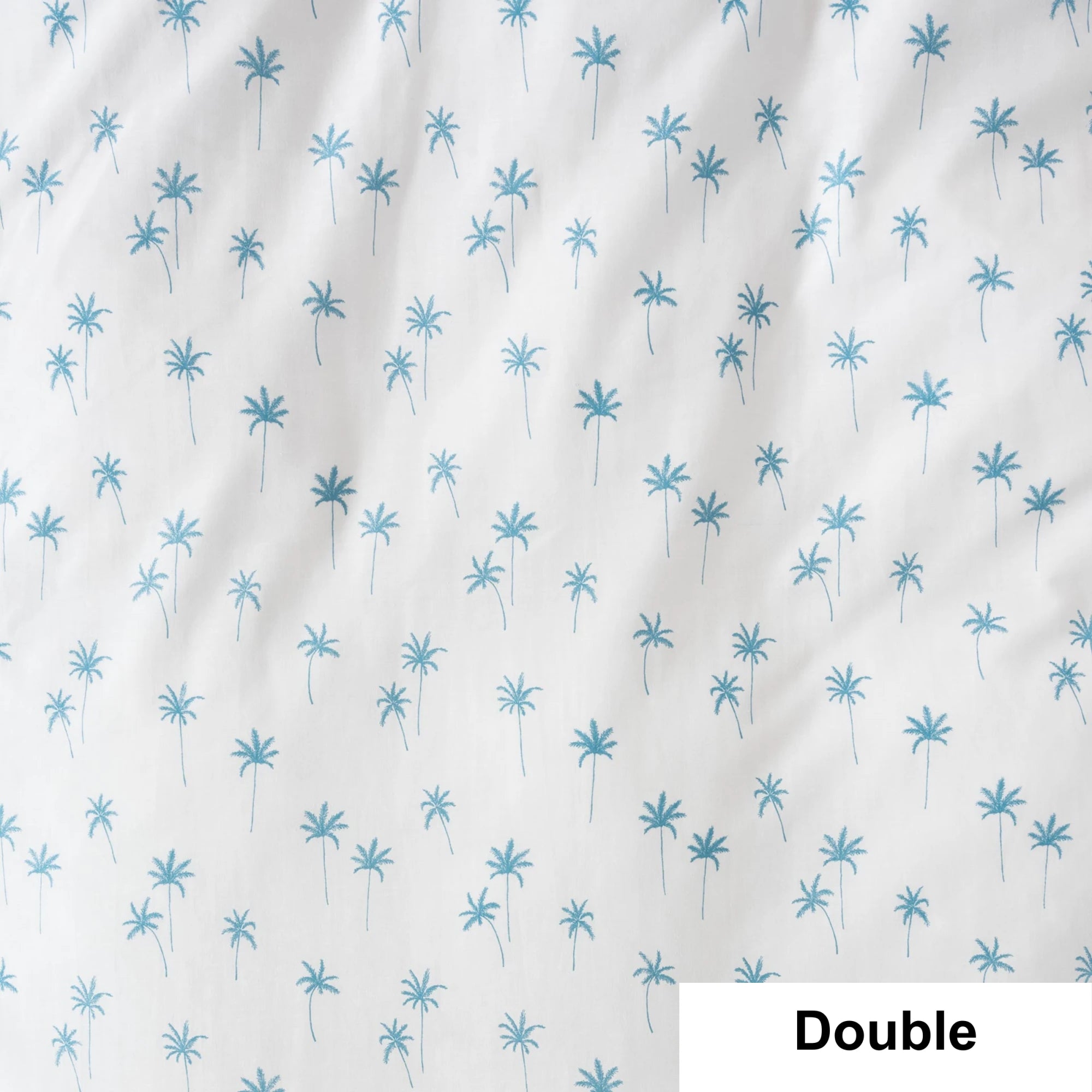 SQUIGGLES Palms Duvet Cover Set, Teal, NZ Double