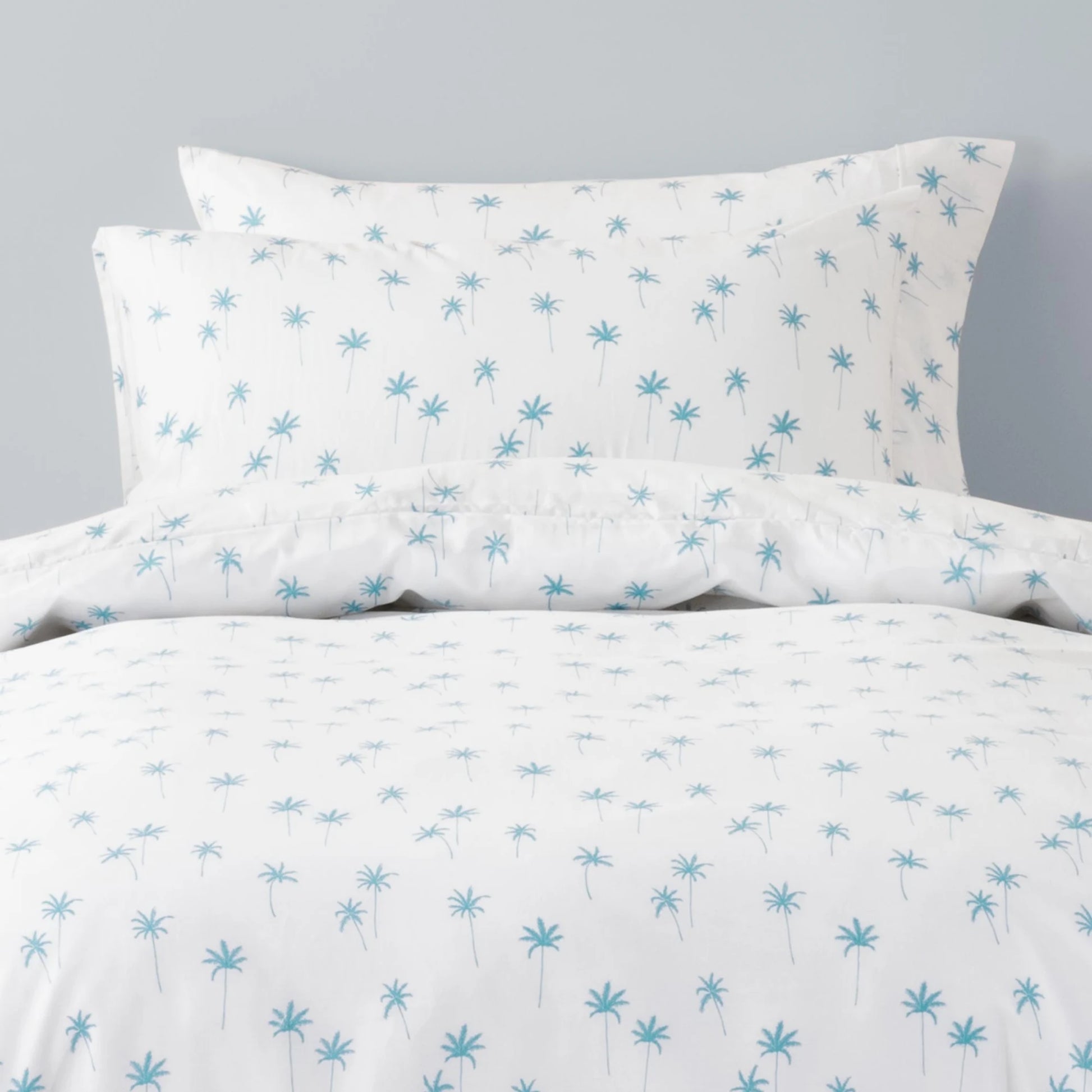 SQUIGGLES Palms Duvet Cover Set, Teal, NZ Double