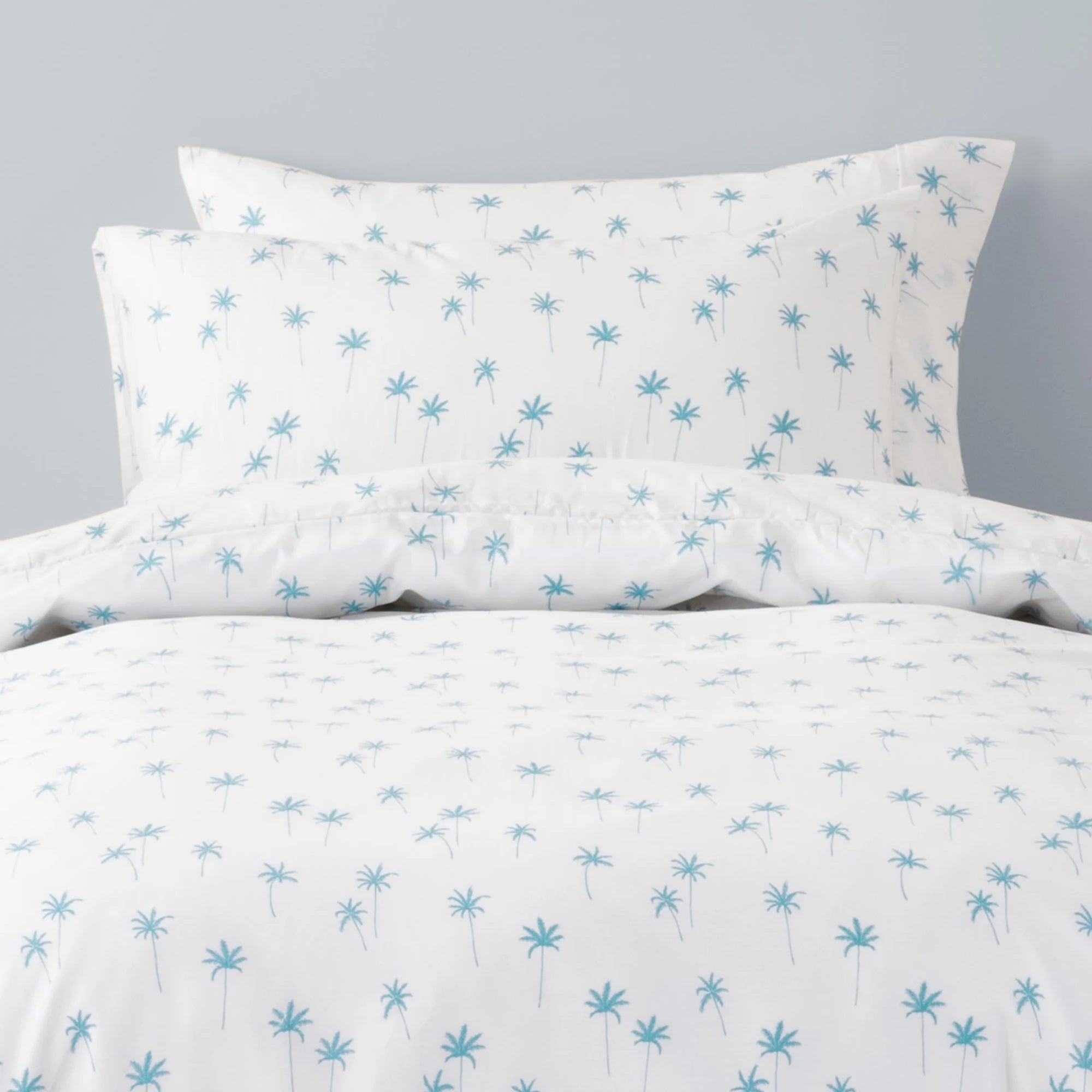 SQUIGGLES Palms Duvet Cover Set, Teal, NZ Double