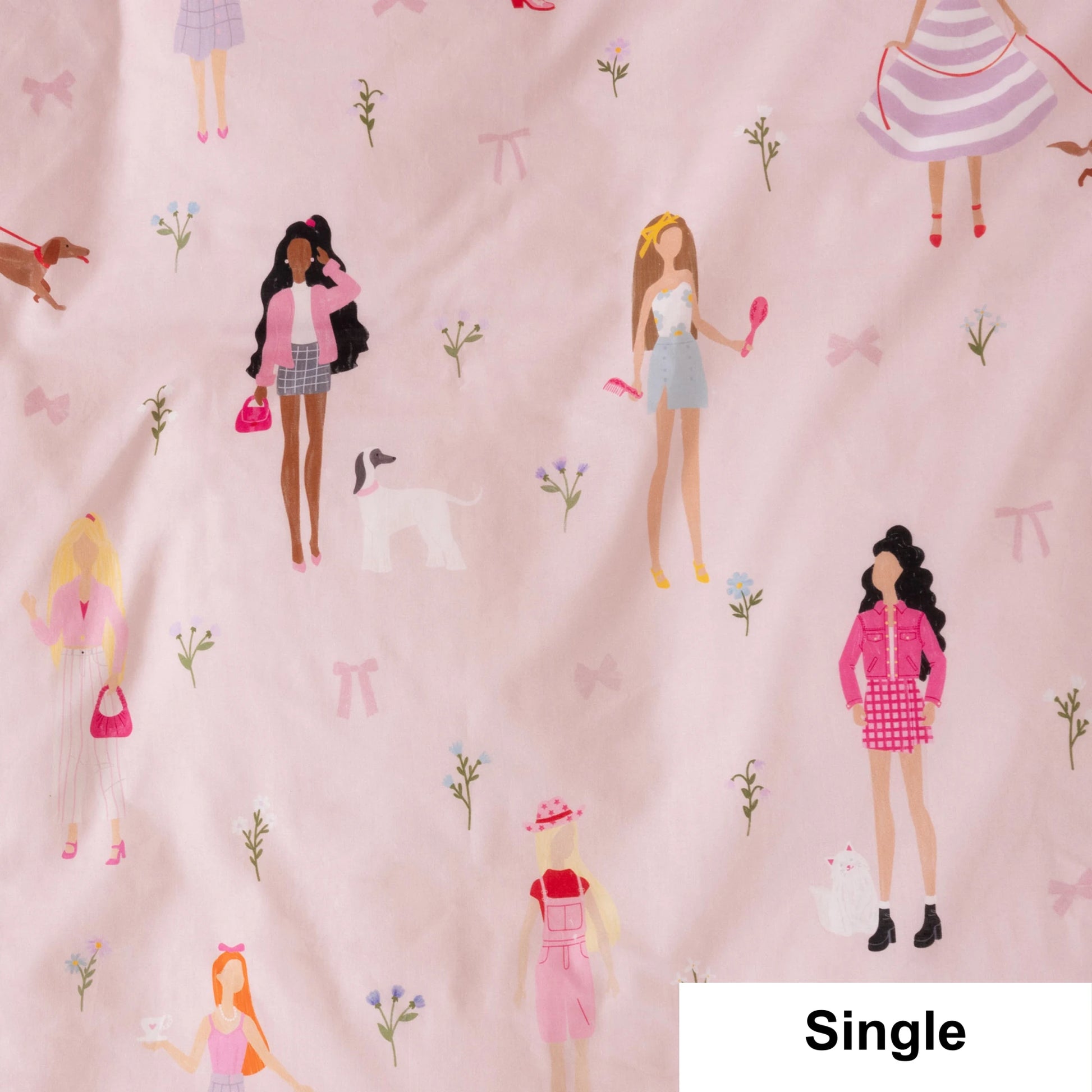 SQUIGGLES Runway Ready Duvet Cover Set, Candyfloss, NZ Single