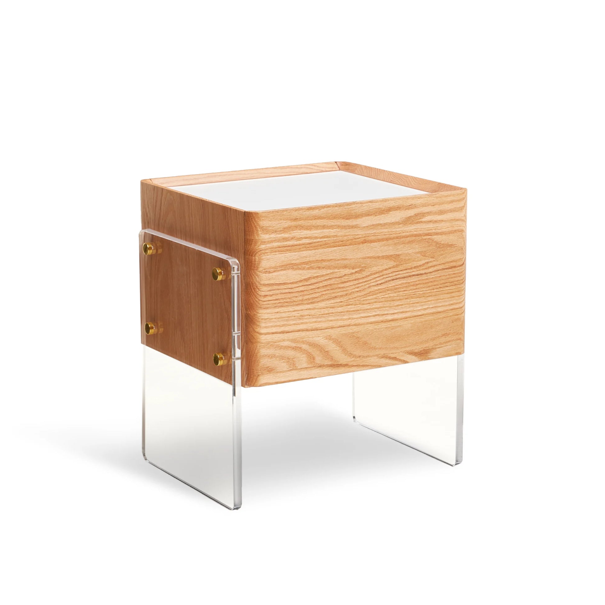 Solidwood Elvora Bedside Table with Sintered Stone Top