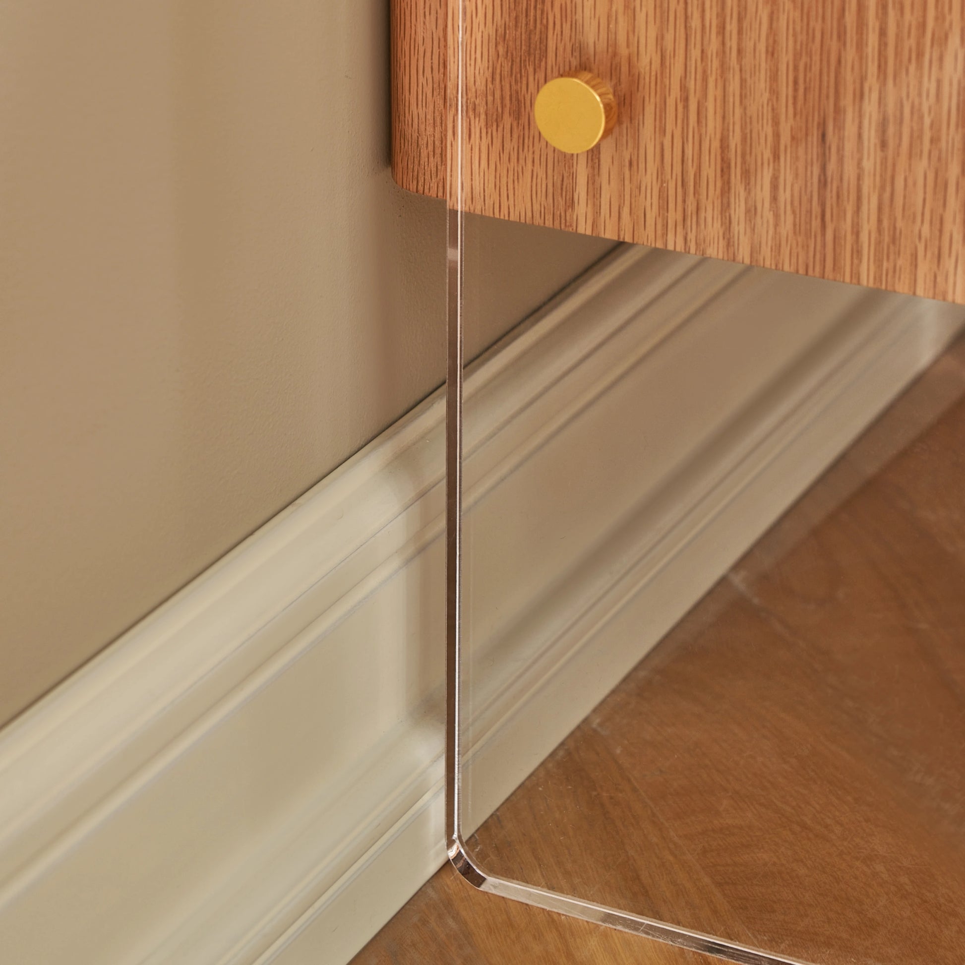 Solidwood Elvora Bedside Table with Sintered Stone Top