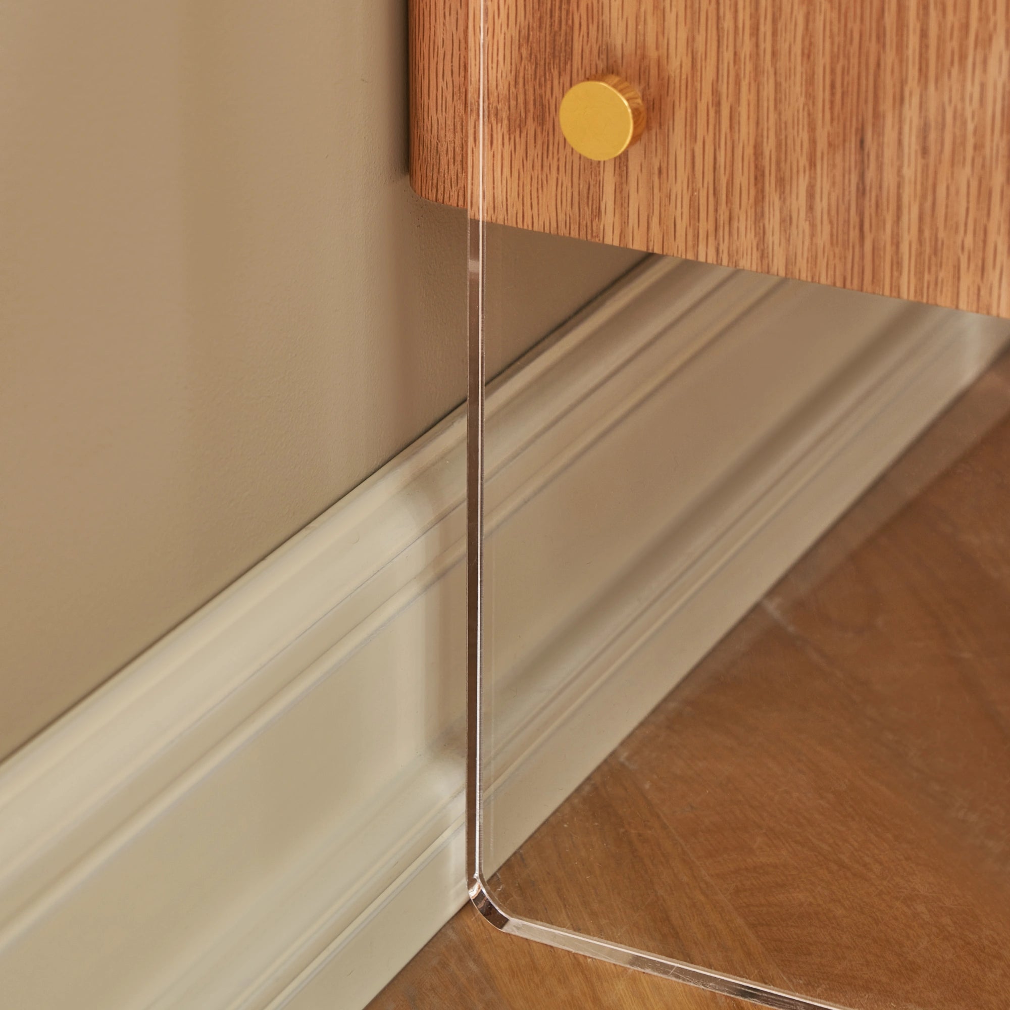 Solidwood Elvora Bedside Table with Sintered Stone Top