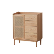Solidwood Calamo Chest of 4 Drawers with Cabinet