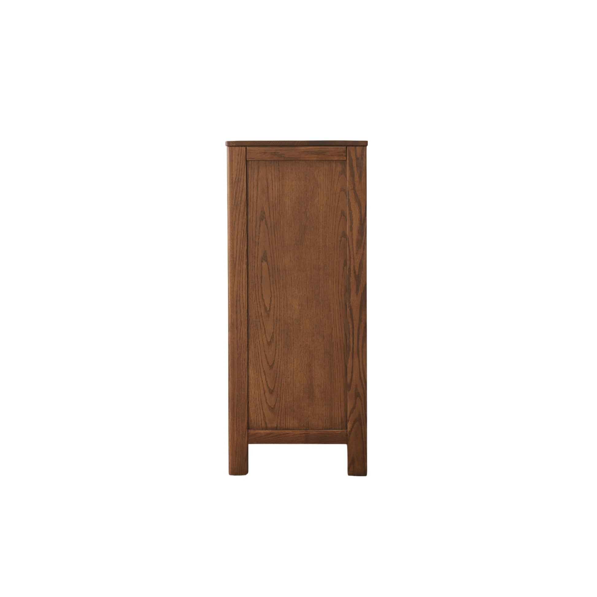 Solidwood Norway Chest of 5 Drawers, 95x40CM, Dark Wood