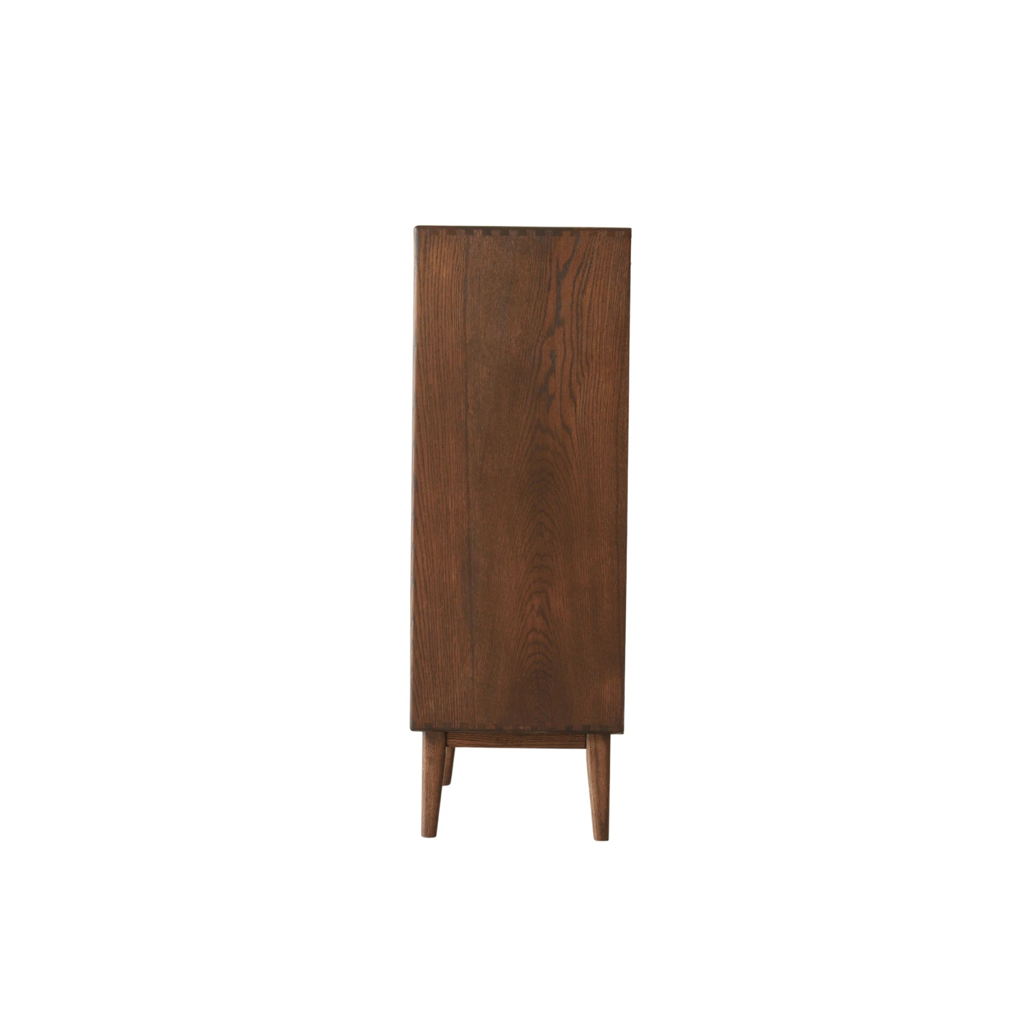 Solidwood Bailey Shoe Cabinet, 48x35cm, Dark Wood