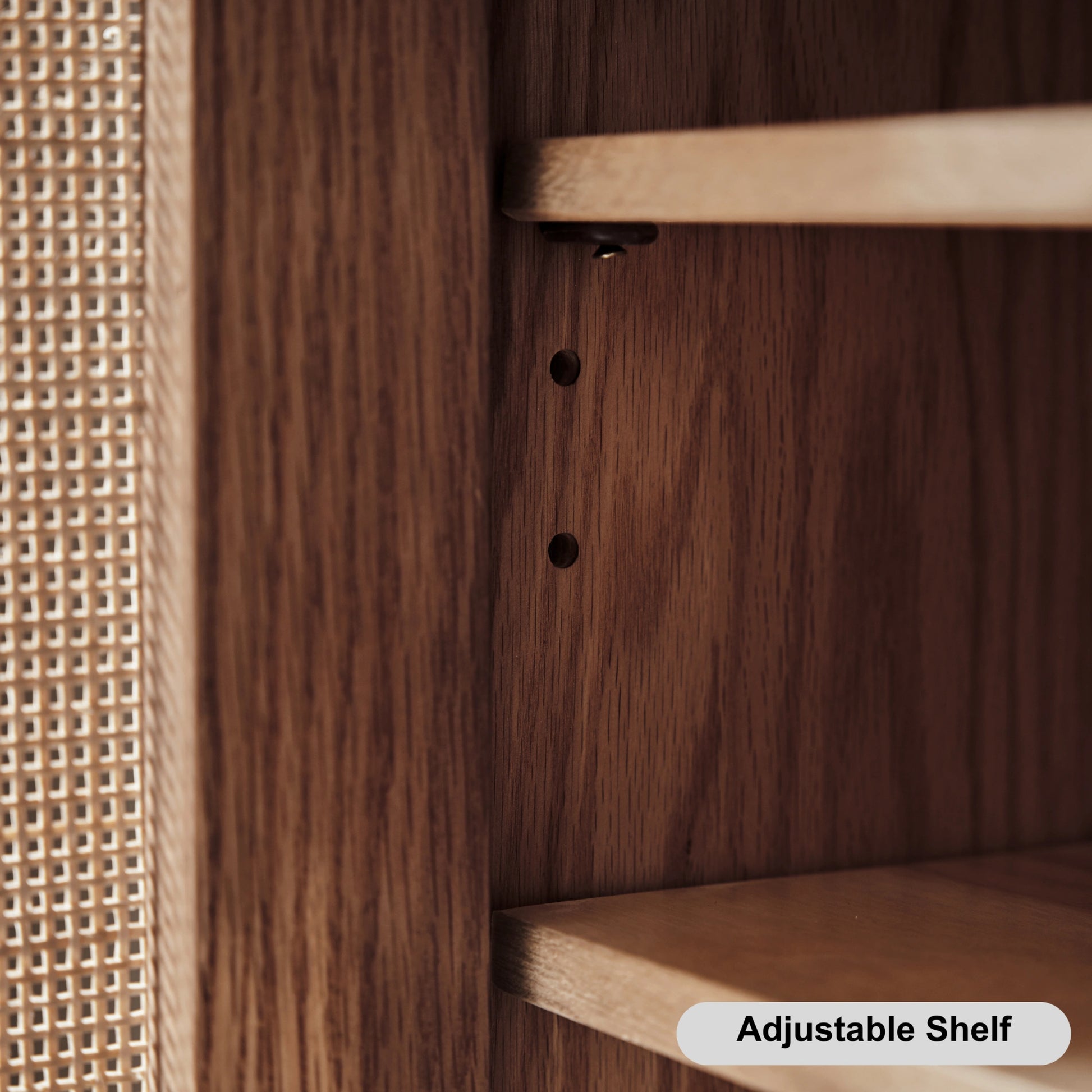 Solidwood Bailey Shoe Cabinet, 48x35cm, Dark Wood