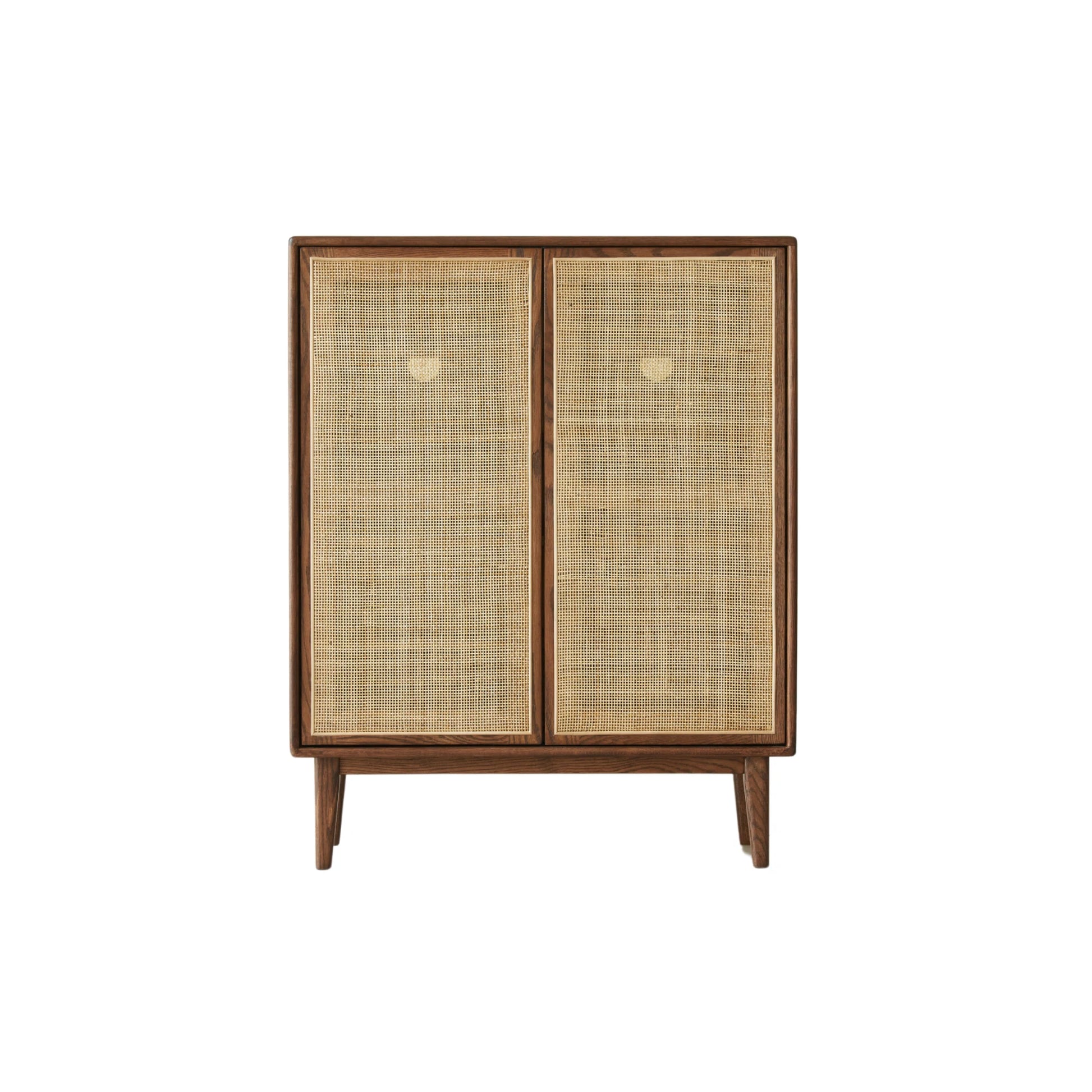Solidwood Bailey Shoe Cabinet, 80x35cm, Dark Wood