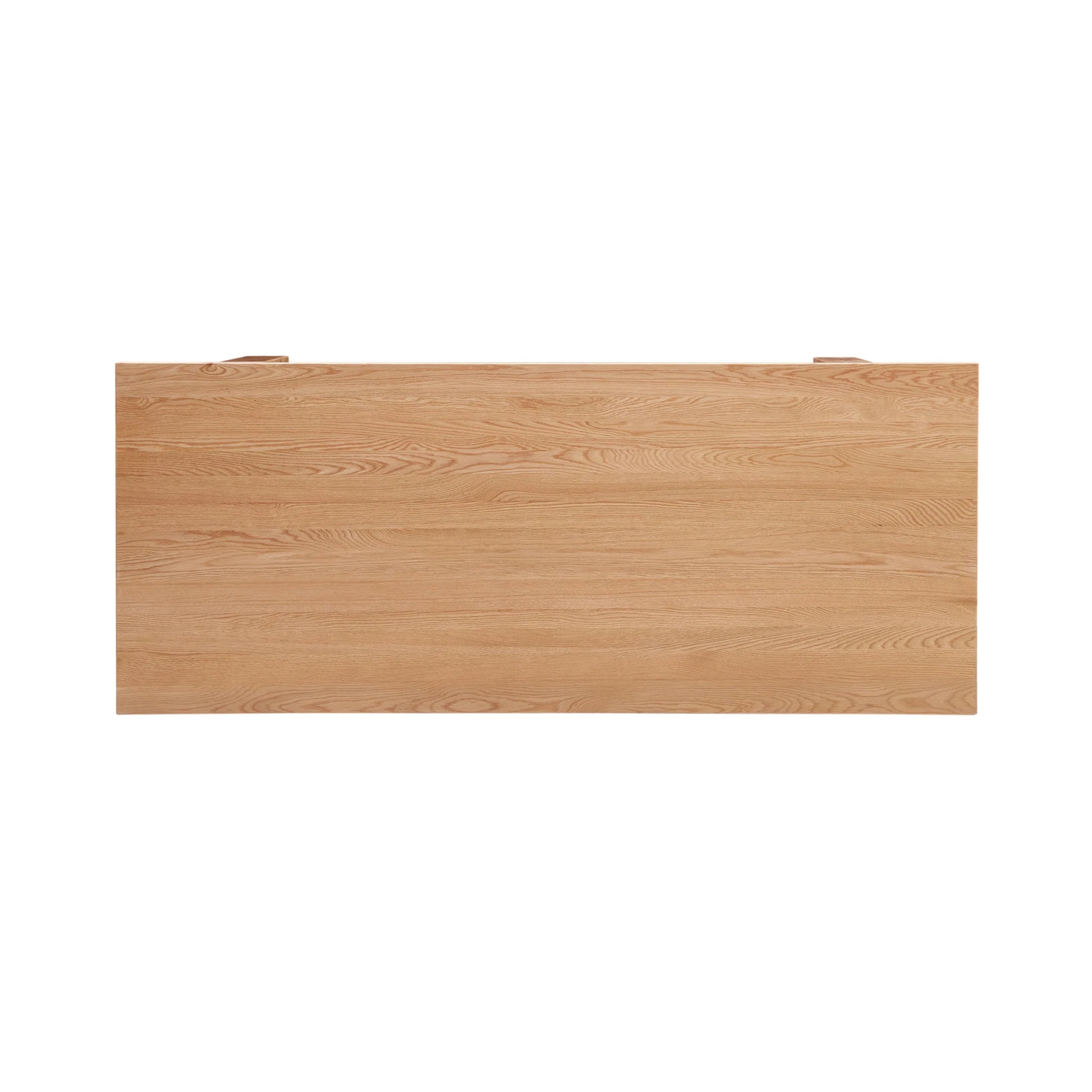 Solidwood Hemura Dining Table With Trestle Base, Natural Wood