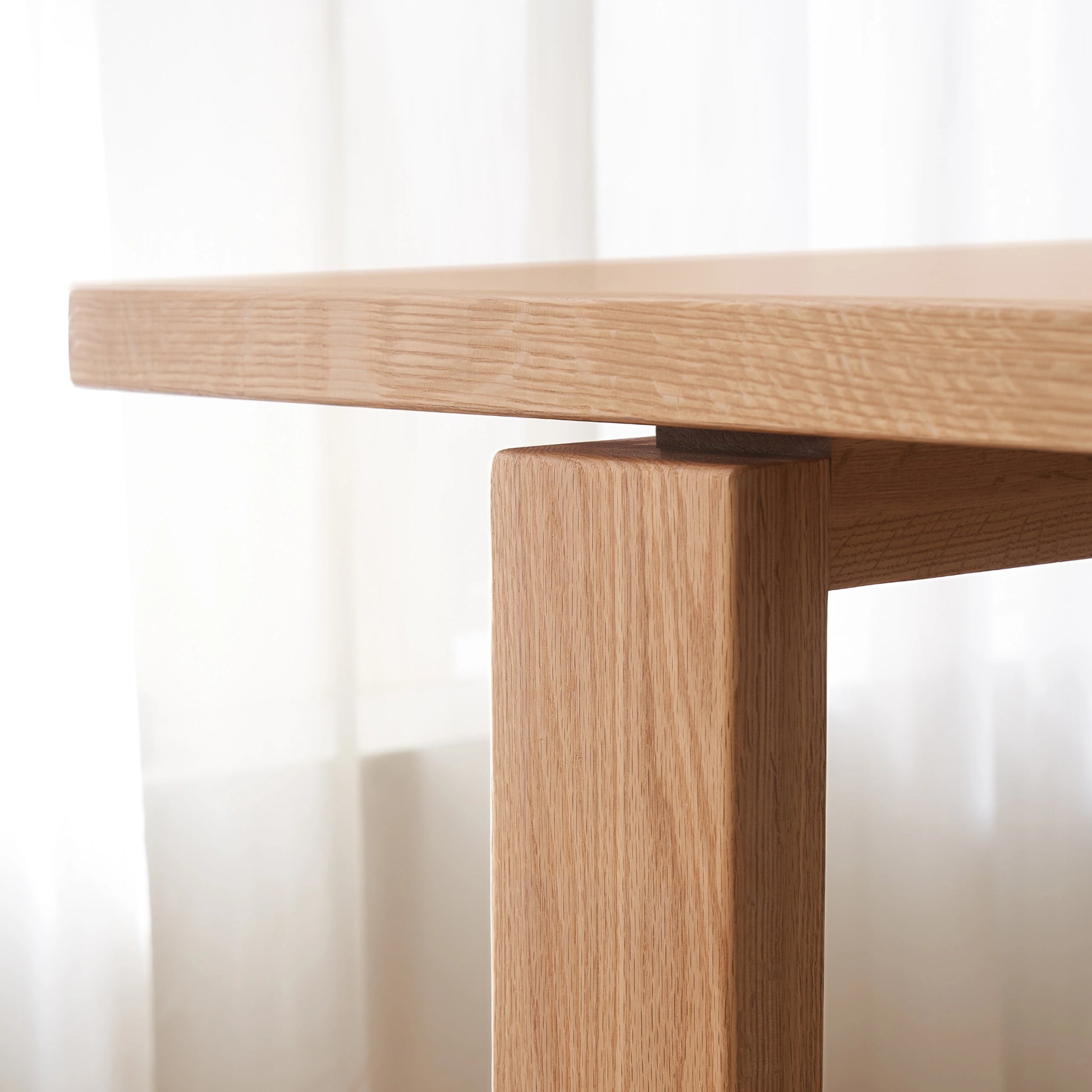 Solidwood Hemura Dining Table With Trestle Base, Natural Wood