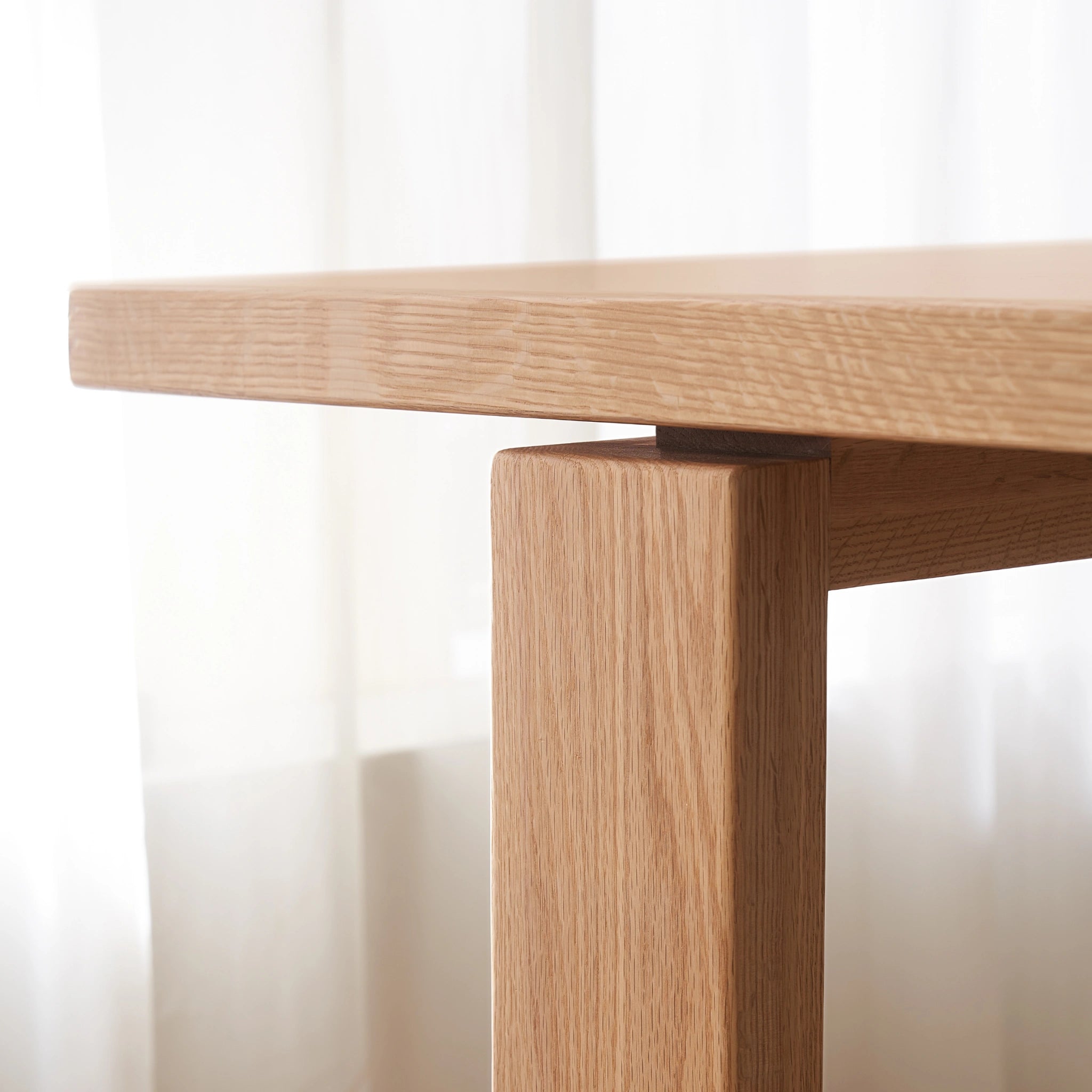 Solidwood Hemura Dining Table With Trestle Base, Natural Wood