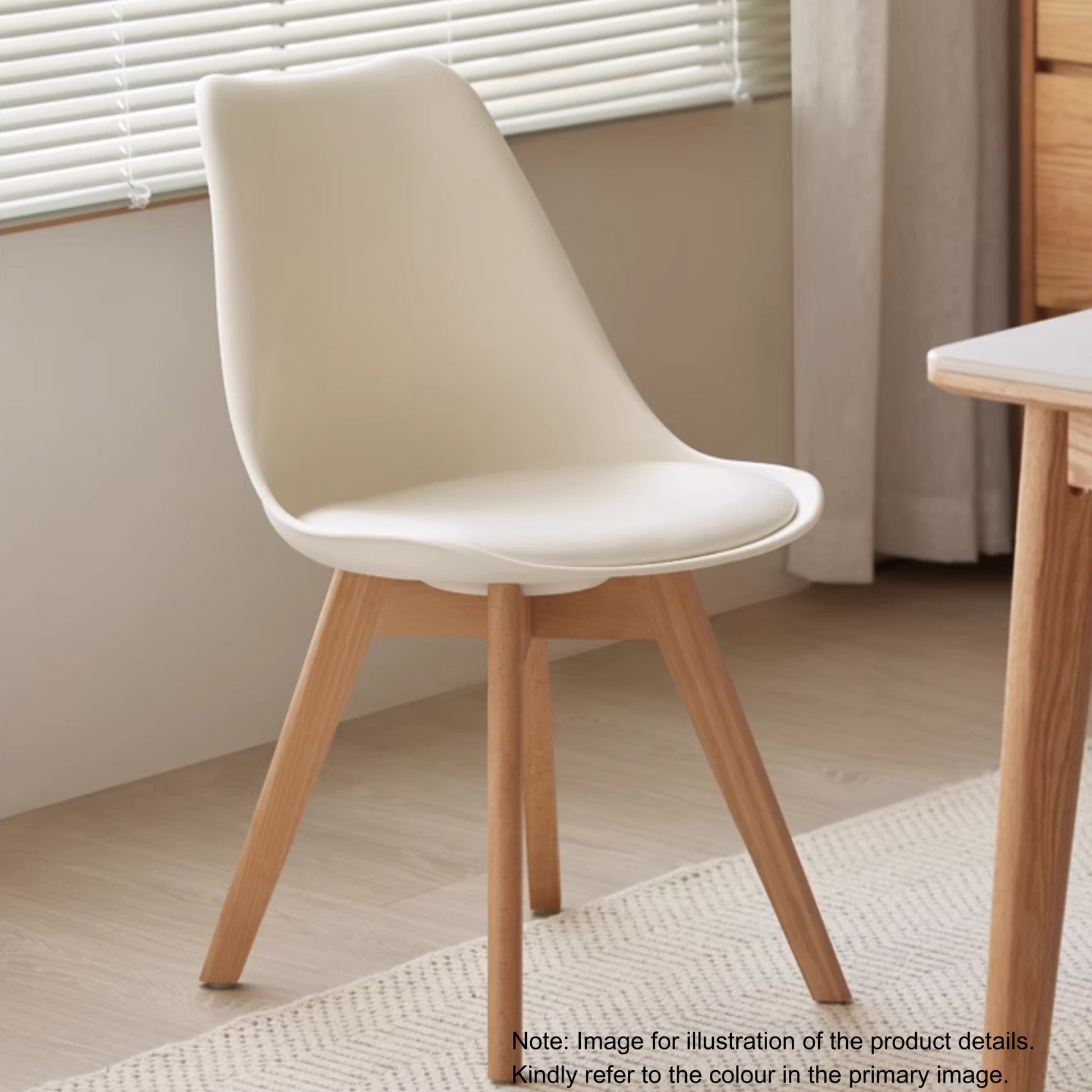 Solidwood Radiant Dining Chairs, Beech, Grey, Set of 2
