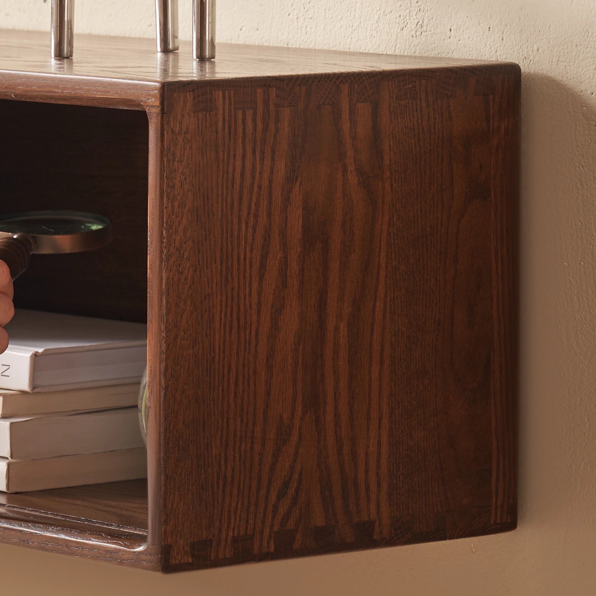 Solidwood Danya Wall-mounted Entertainment Unit, 160cm