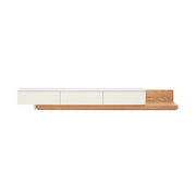 Solidwood Miaco Adjustable Entertainment Unit with Sintered Stone Top