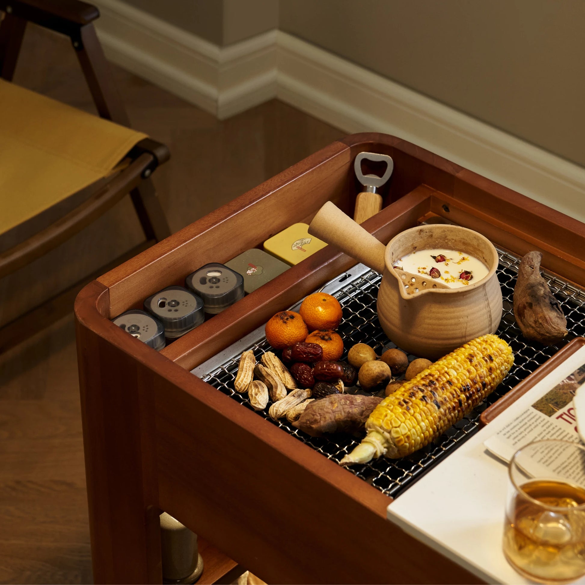 Solidwood Quyea Multi-Functional Movable Coffee Table