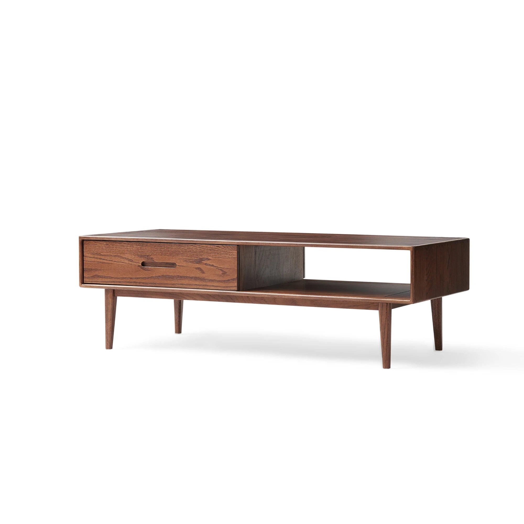 Solidwood Bailey Coffee Table, W100cm, Dark Wood