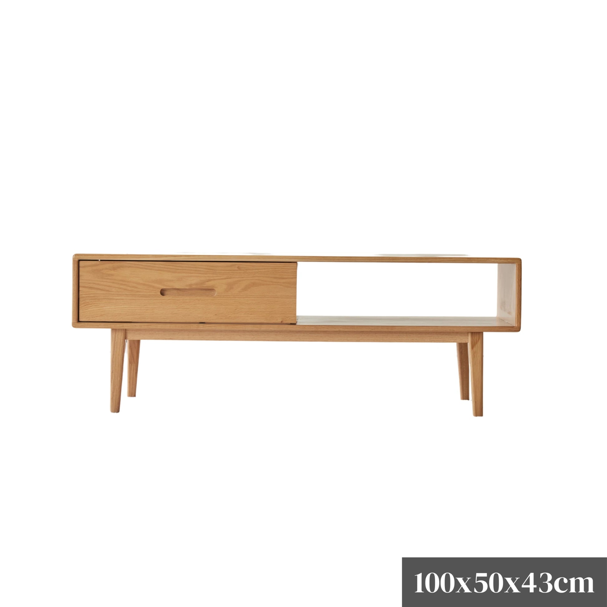 Solidwood Bailey Coffee Table, 100cm, Natural Wood