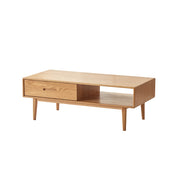 Solidwood Bailey Coffee Table, 100cm, Natural Wood