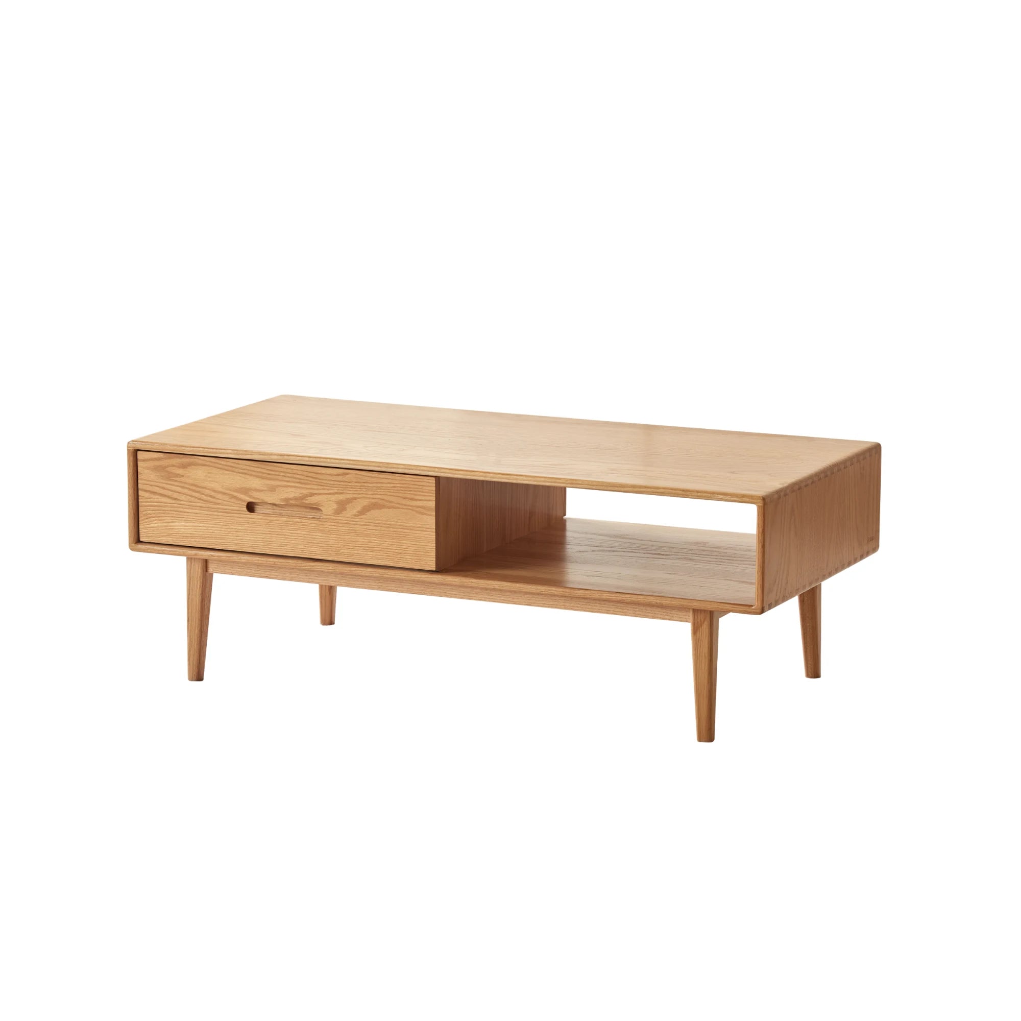 Solidwood Bailey Coffee Table, W120cm, Natural Wood