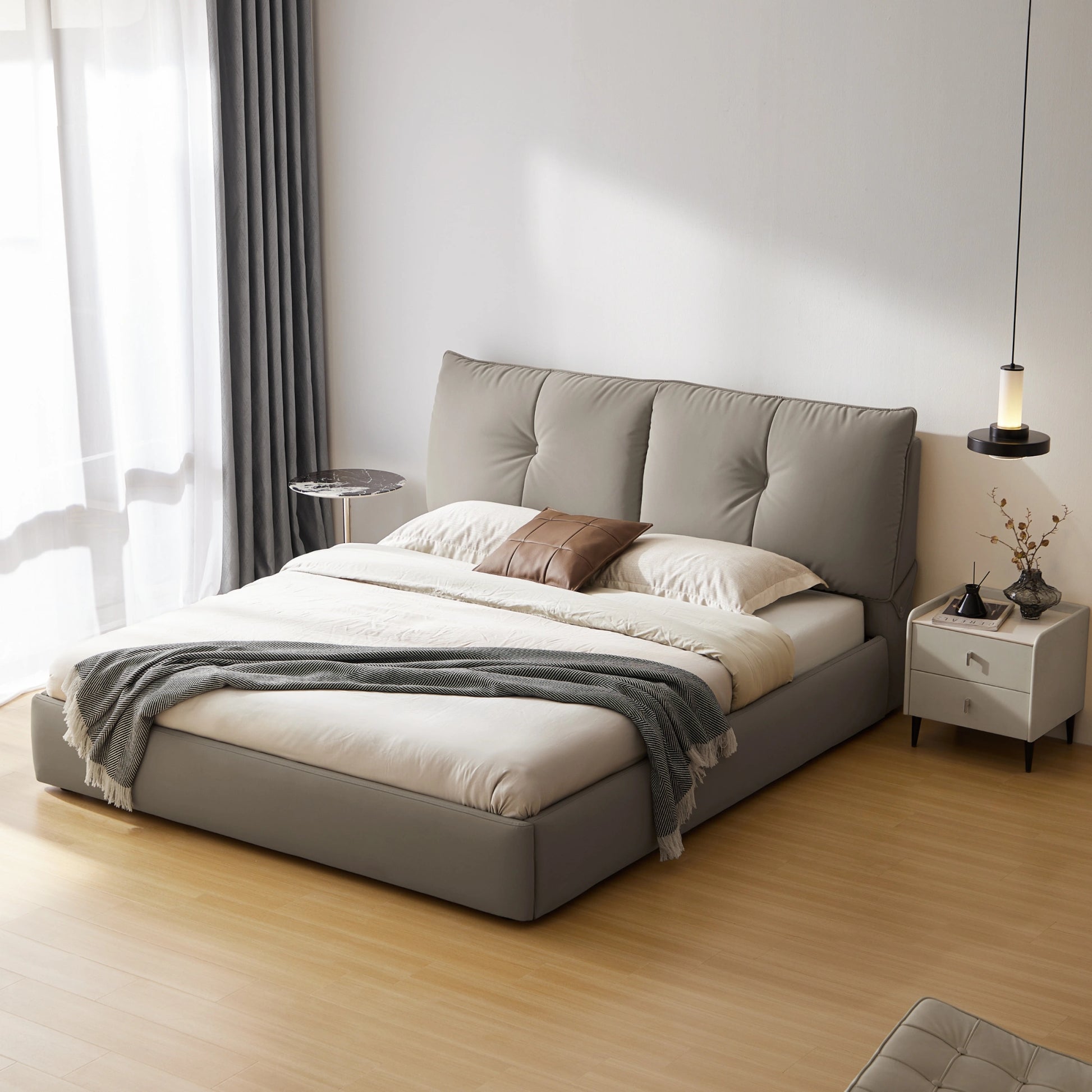 Linspire Nebula Bed Frame, Grey