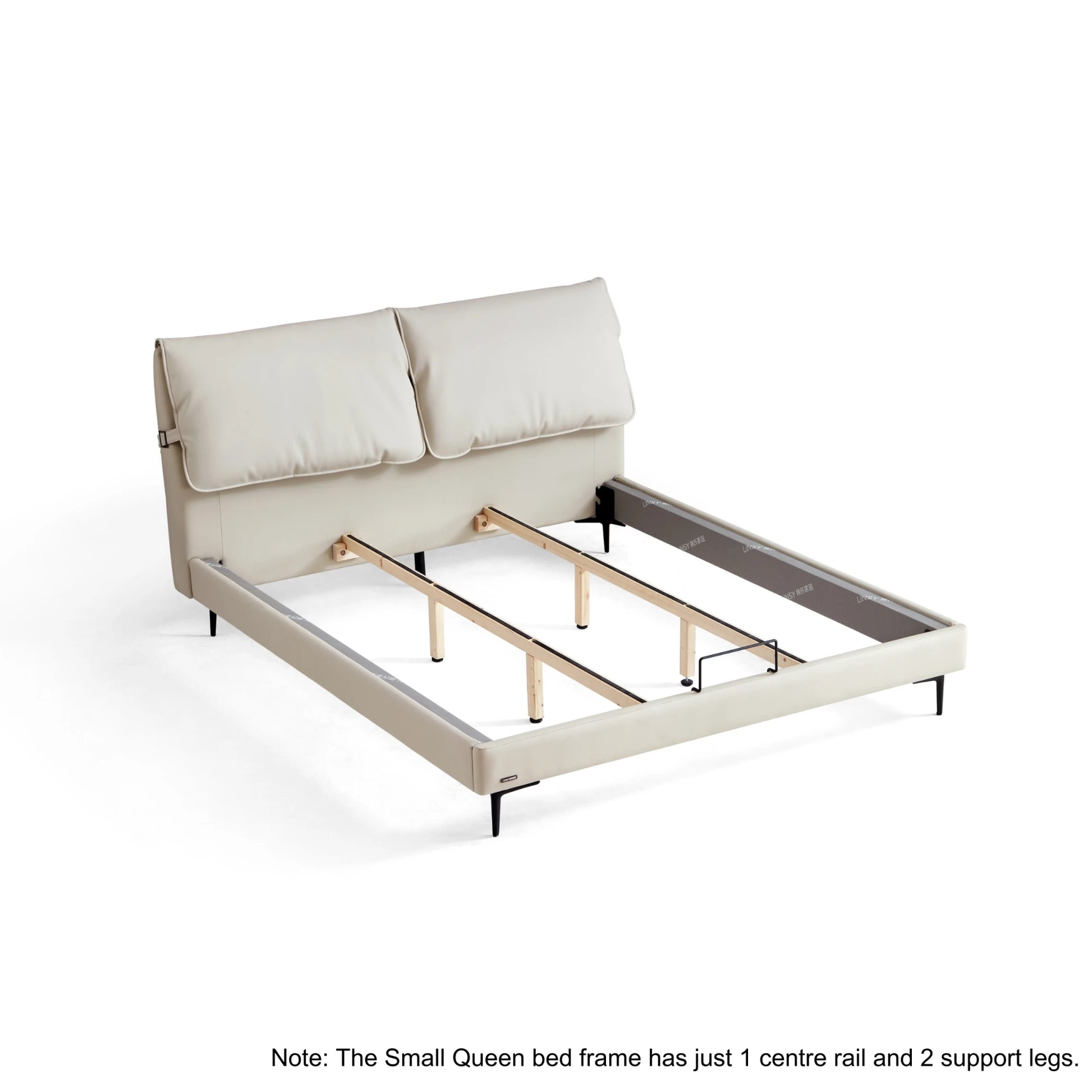 Linspire Beacon Bed Frame, Off-White