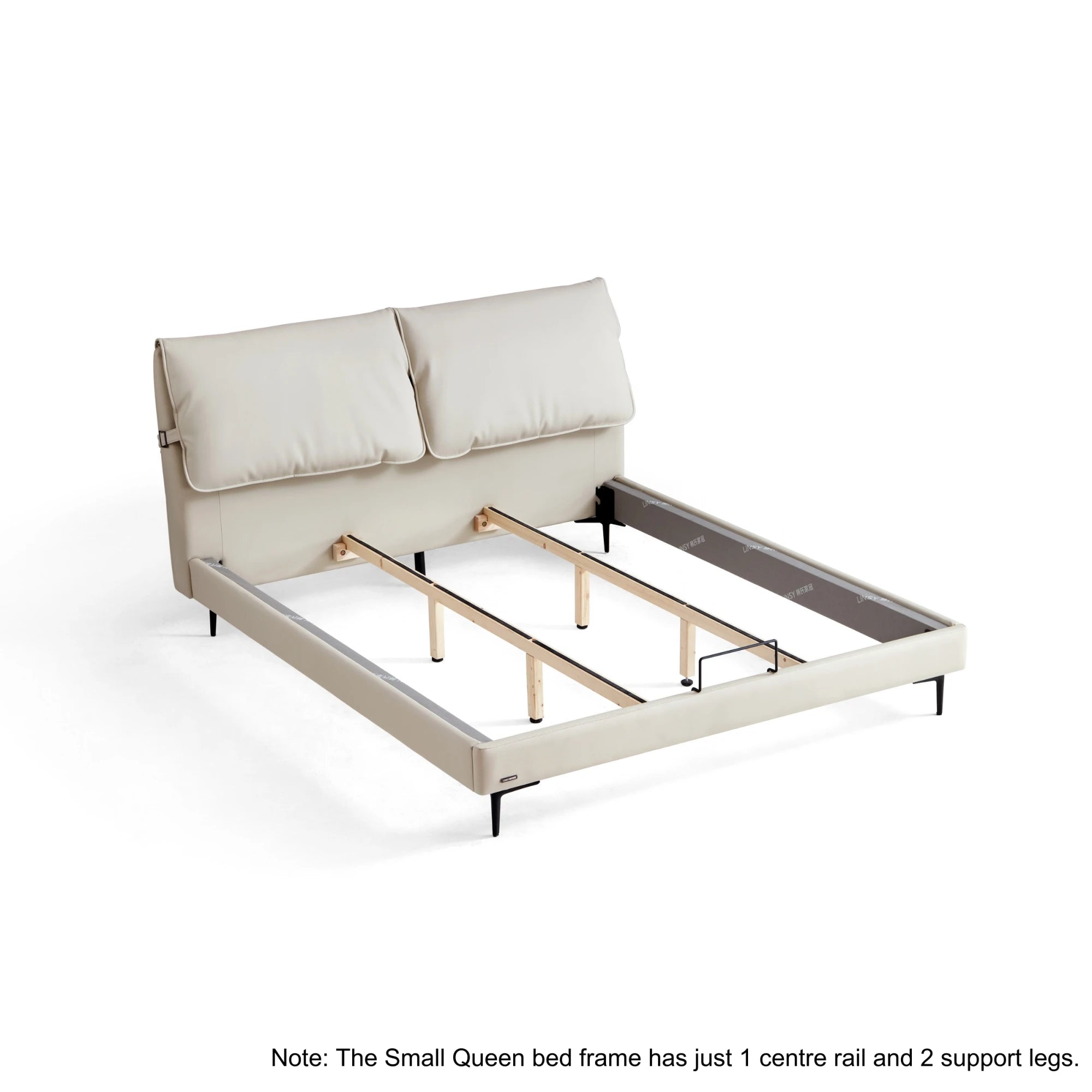 Linspire Beacon Bed Frame, Off-White