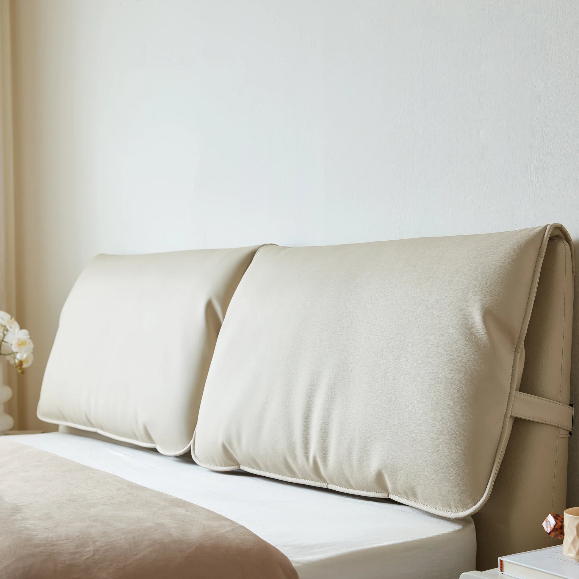 Linspire Beacon Bed Frame, Off-White