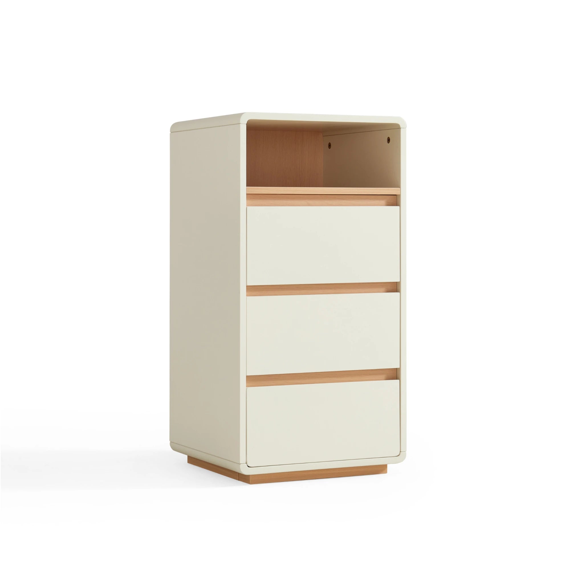 Linspire Evoke Chest of 3 Drawers with Open Storage, 40cm