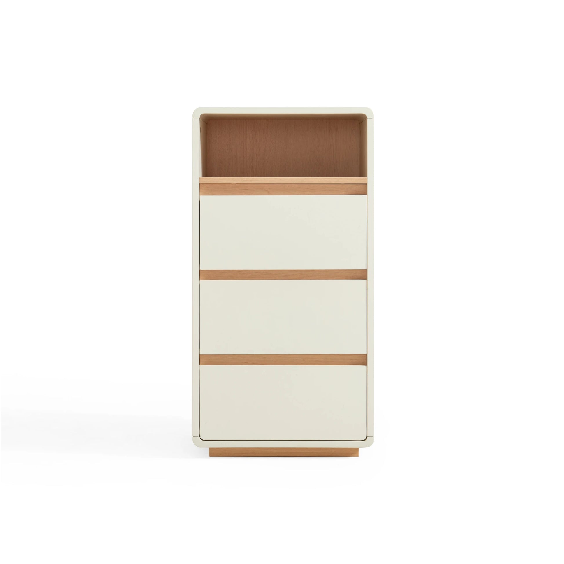 Linspire Evoke Chest of 3 Drawers with Open Storage, 40cm