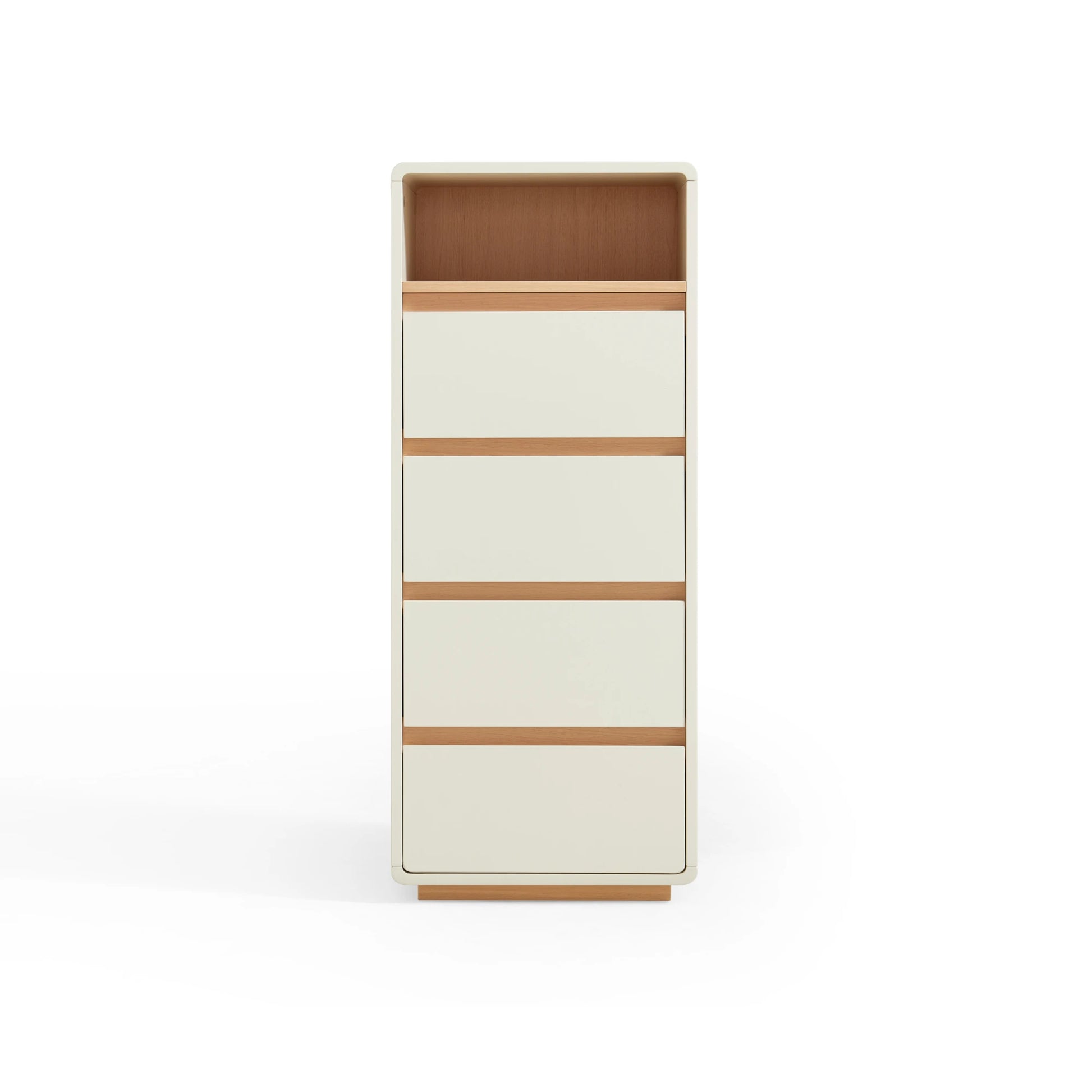 Linspire Evoke Chest of 4 Drawers with Open Storage, 40cm