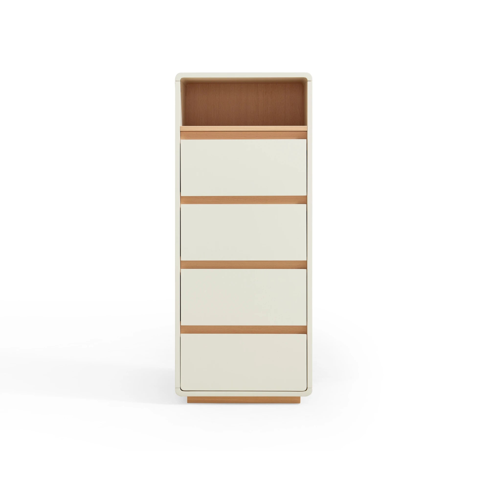 Linspire Evoke Chest of 4 Drawers with Open Storage, 40cm