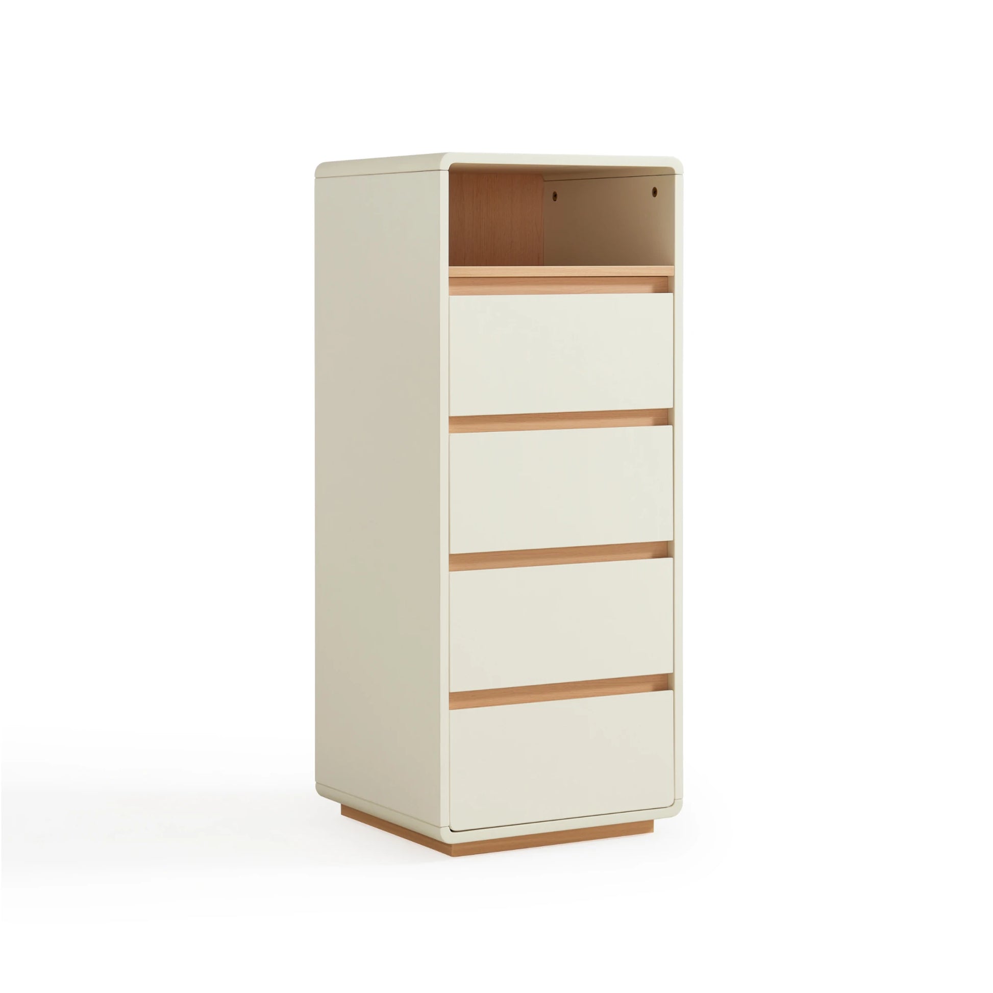Linspire Evoke Chest of 4 Drawers with Open Storage, 40cm