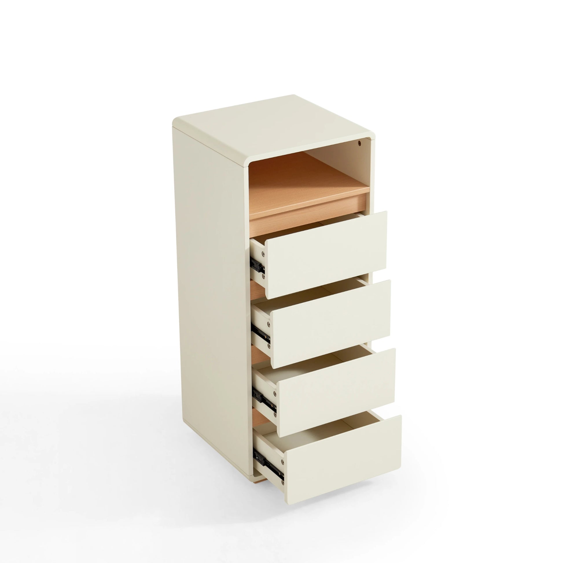 Linspire Evoke Chest of 4 Drawers with Open Storage, 40cm