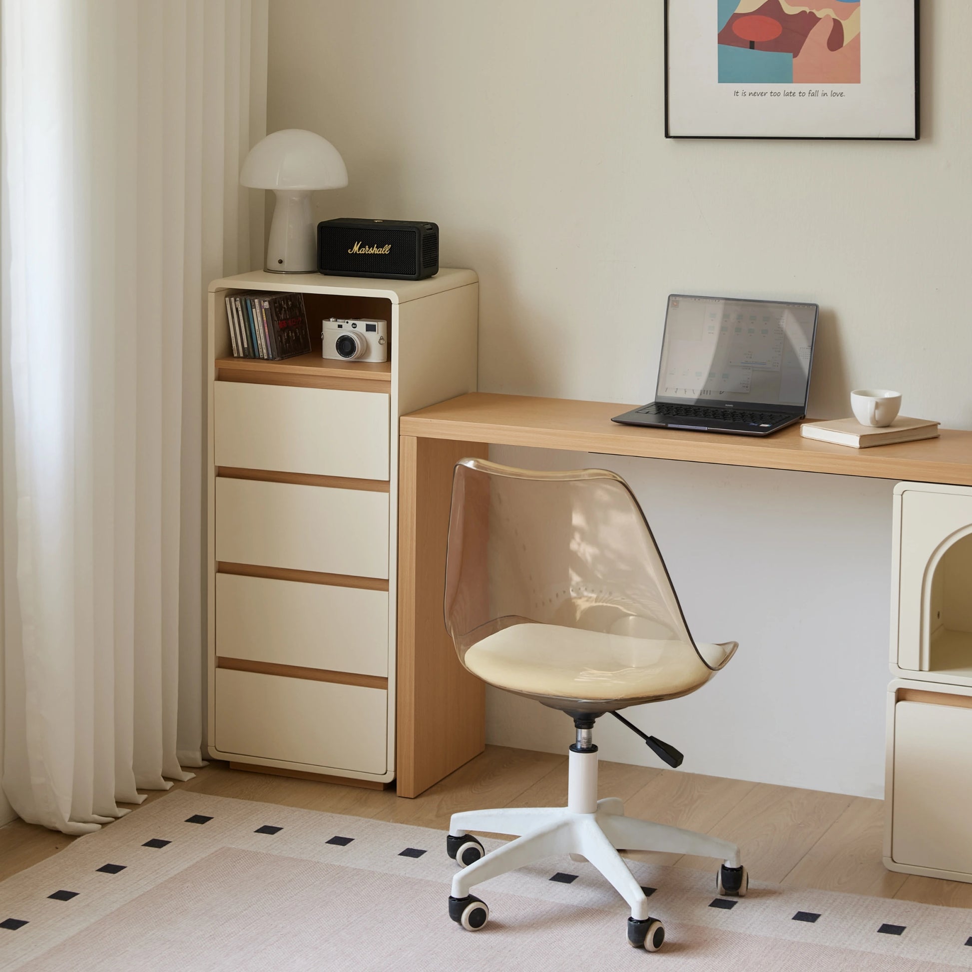 Linspire Evoke Chest of 4 Drawers with Open Storage, 40cm