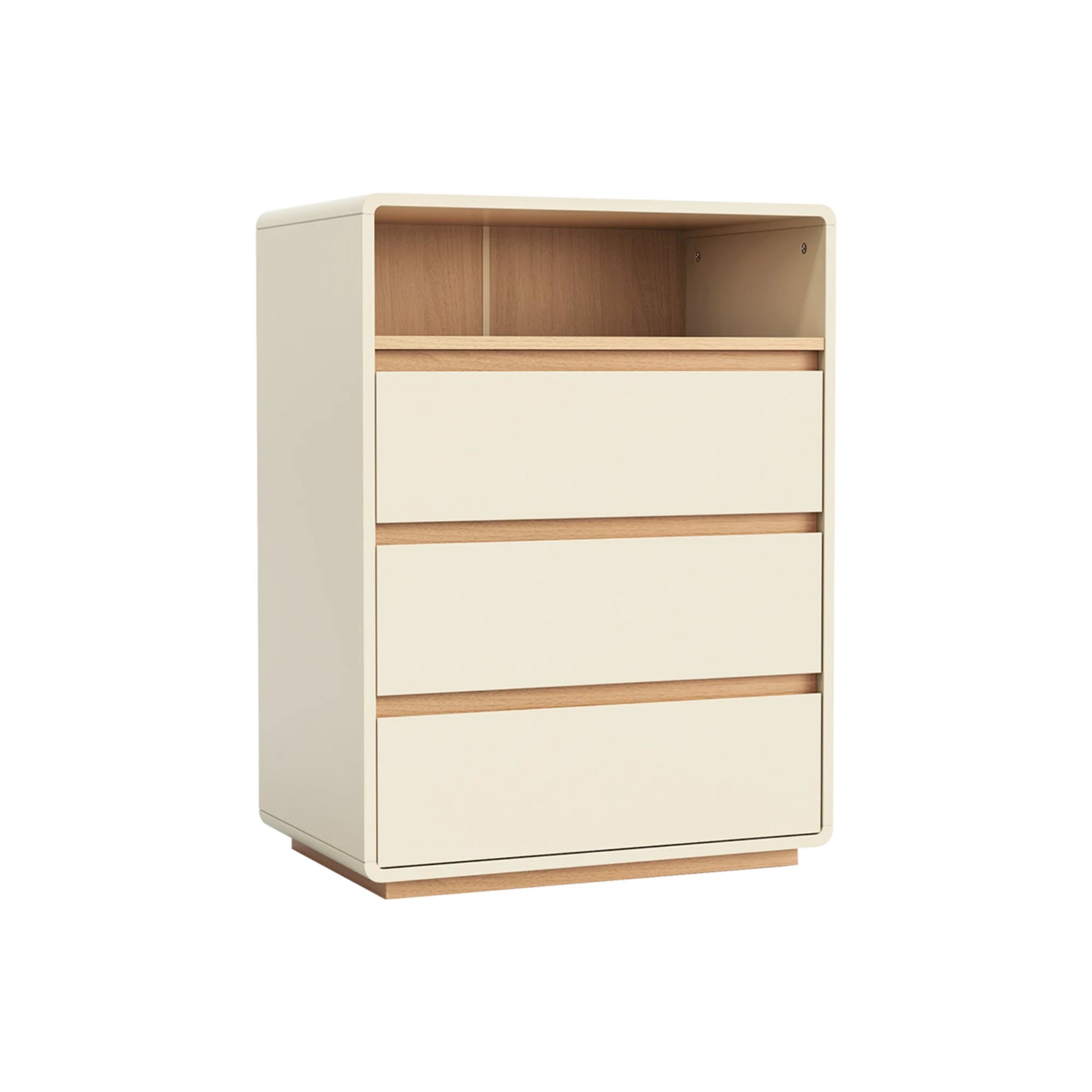 Linspire Evoke Chest of 3 Drawers with Open Storage, 60cm