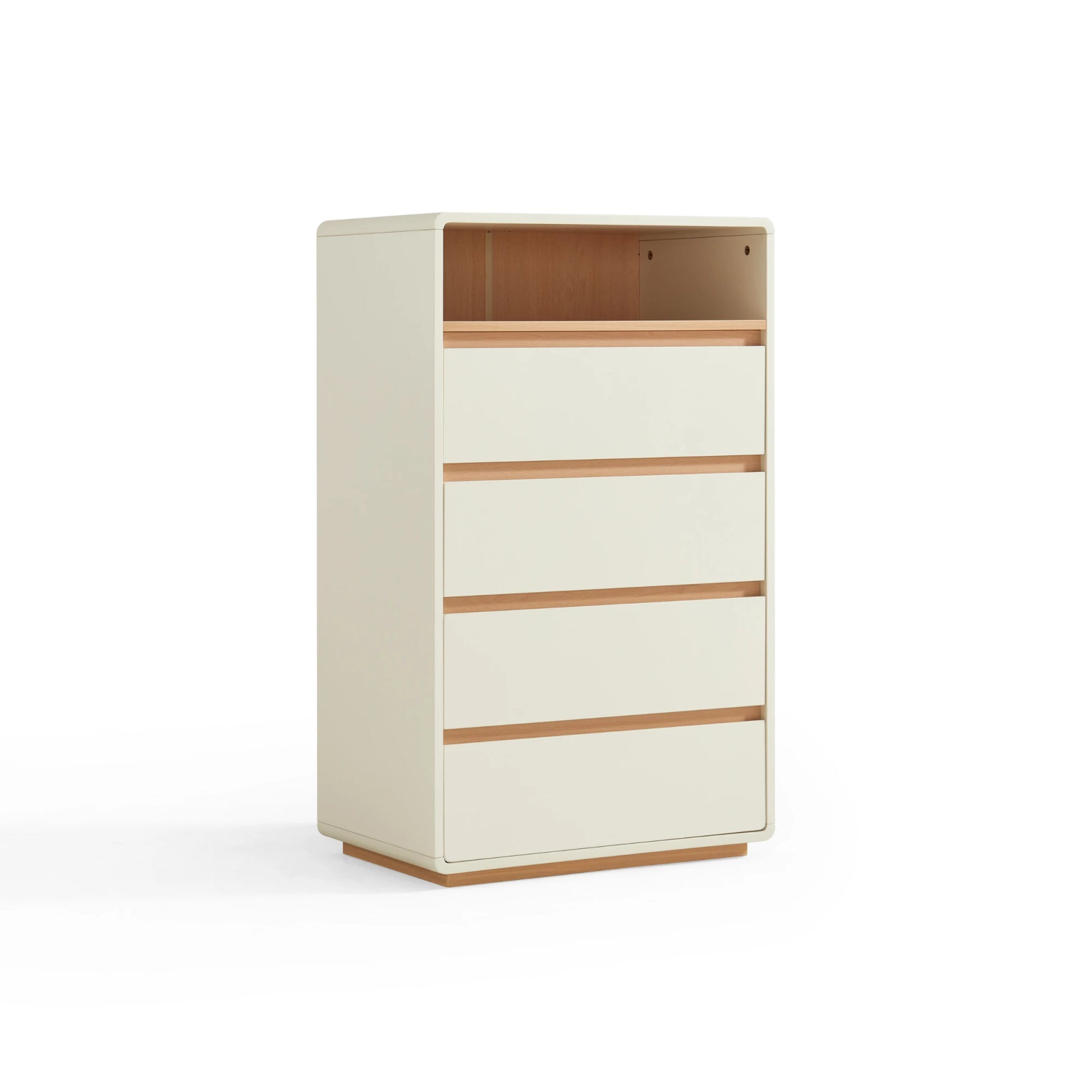 Linspire Evoke Chest of 4 Drawers with Open Storage, 60cm