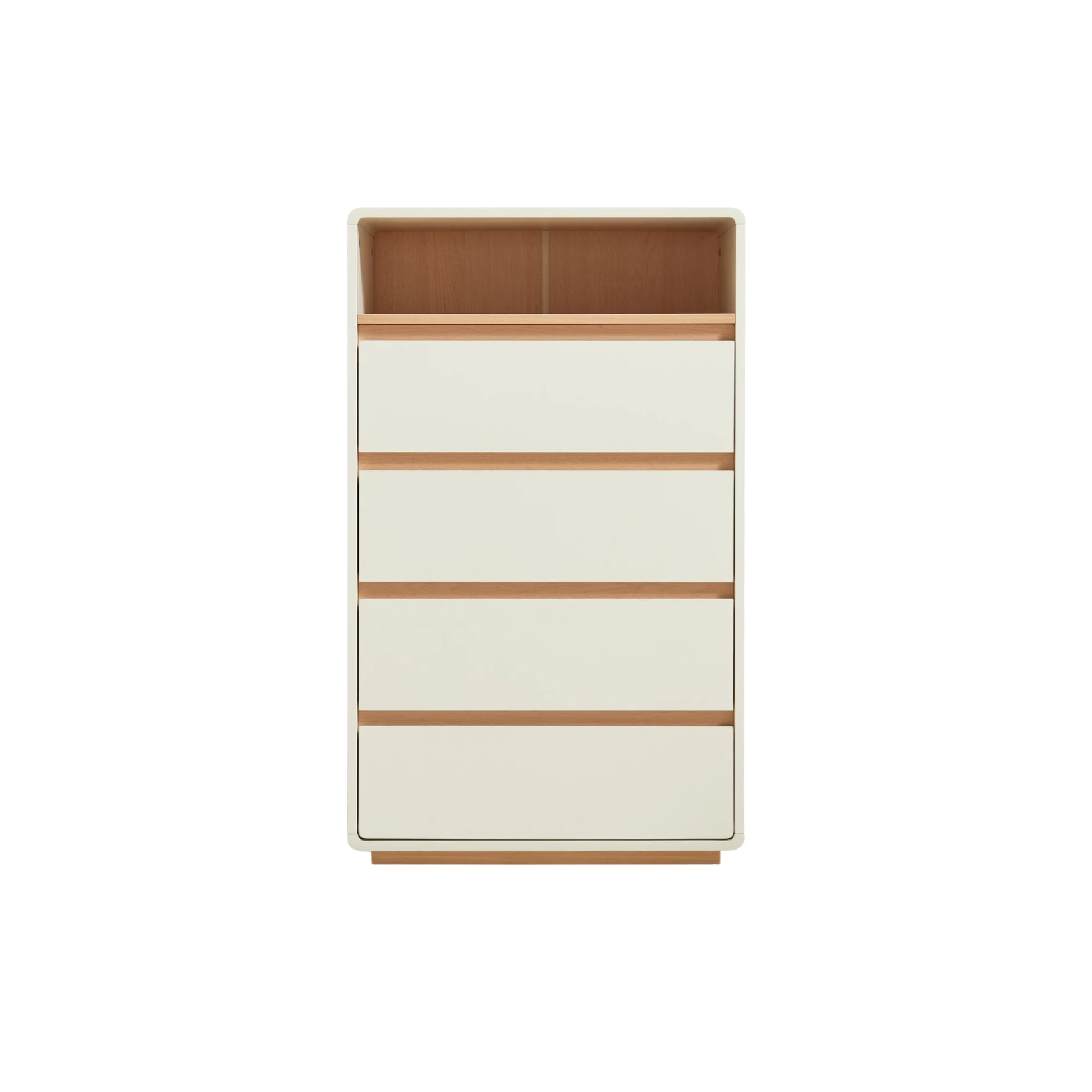 Linspire Evoke Chest of 4 Drawers with Open Storage, 60cm
