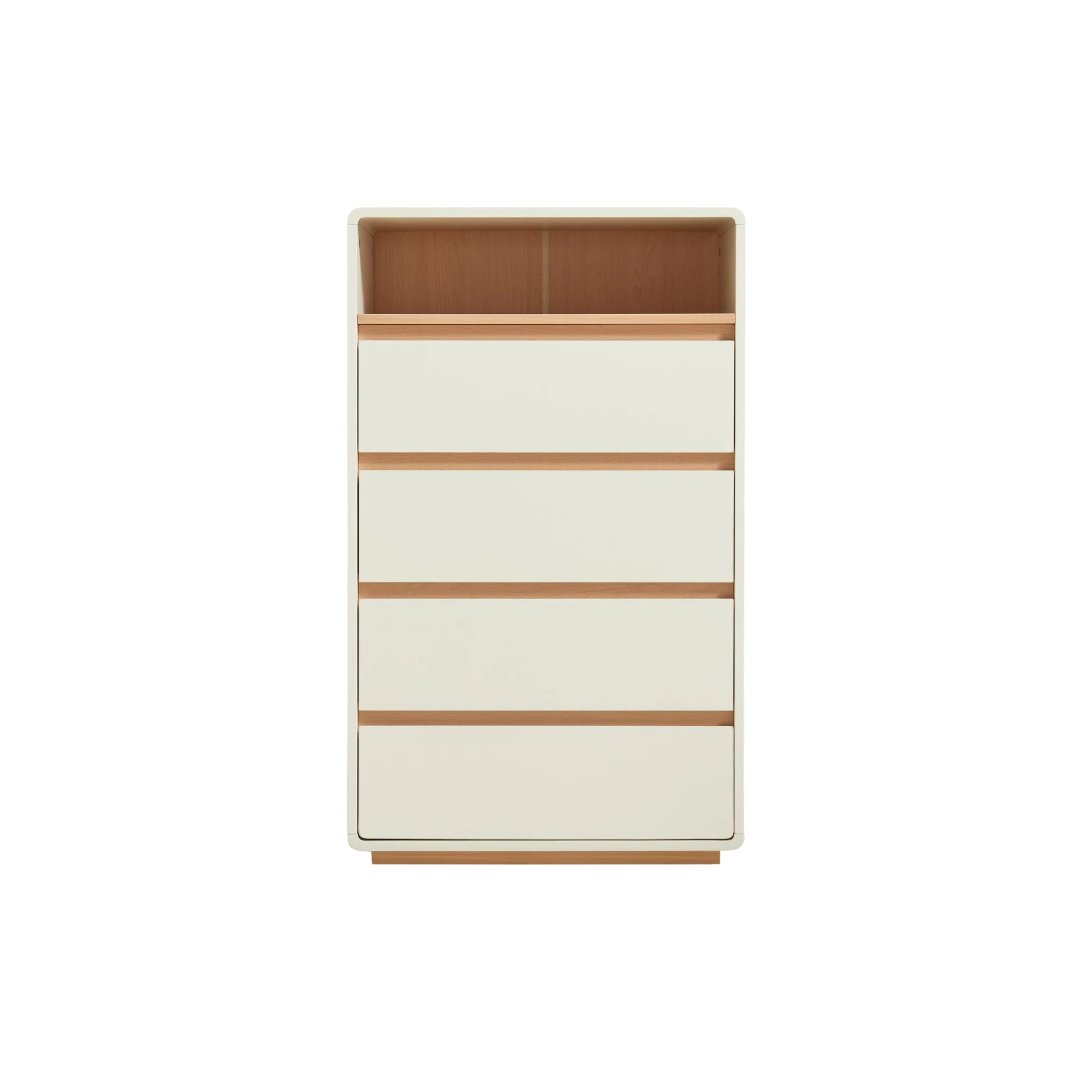 Linspire Evoke Chest of 4 Drawers with Open Storage, 60cm