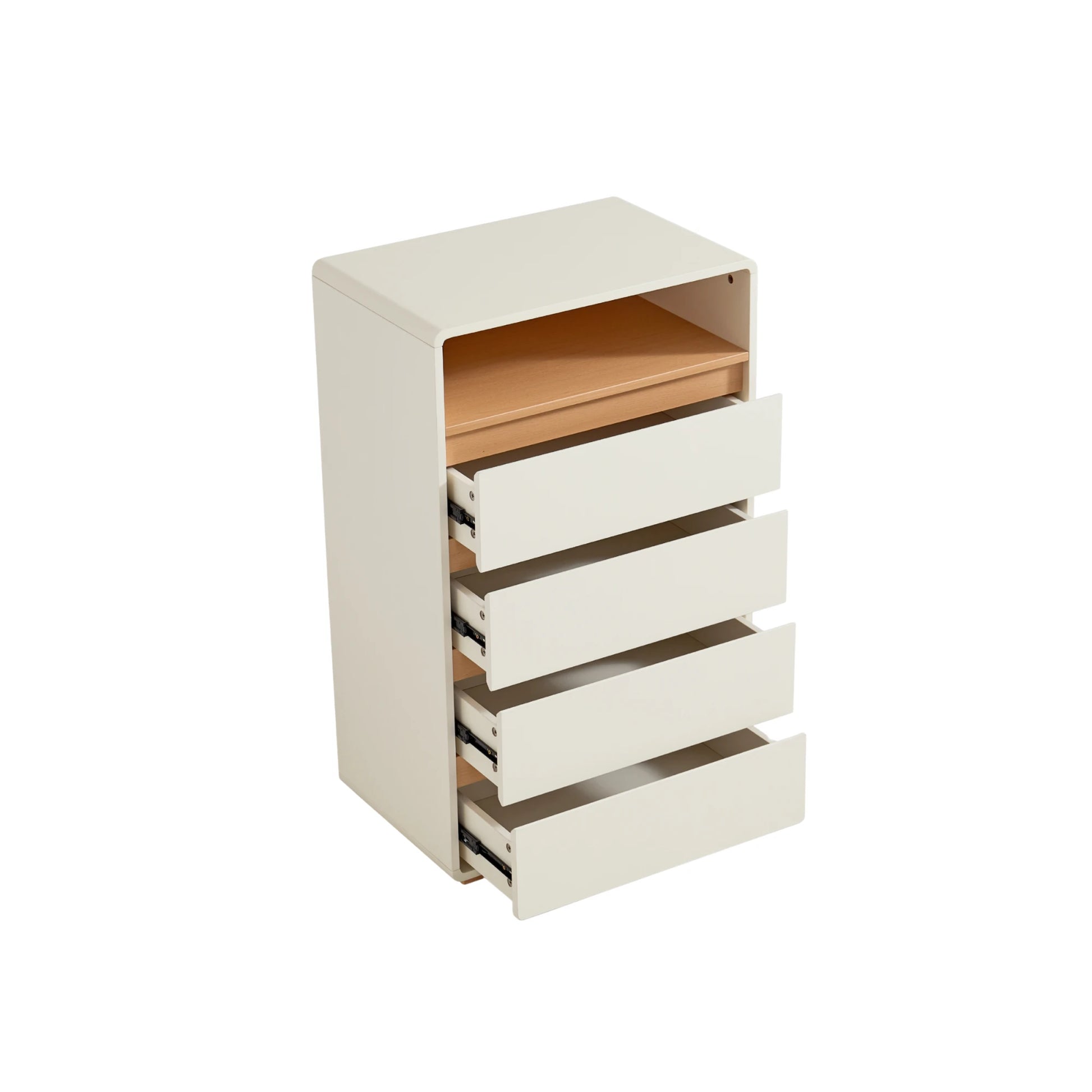 Linspire Evoke Chest of 4 Drawers with Open Storage, 60cm